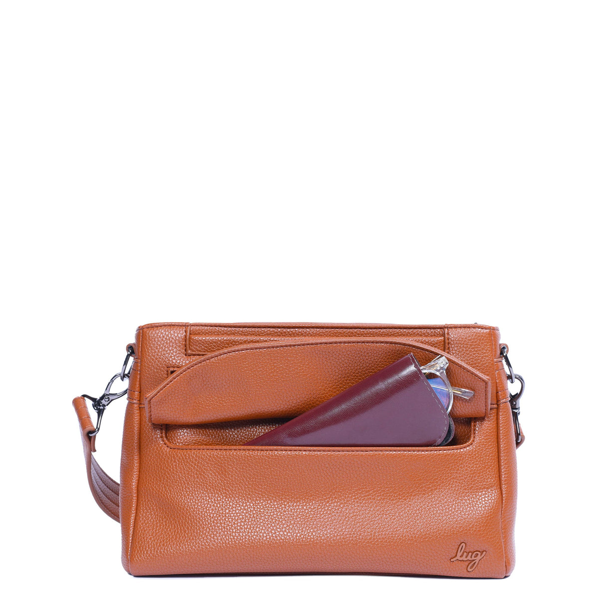 Pacer Classic VL Crossbody Bag - COPPER BROWN - PacerVL_CopperBrownLeopardBrownStrap_05