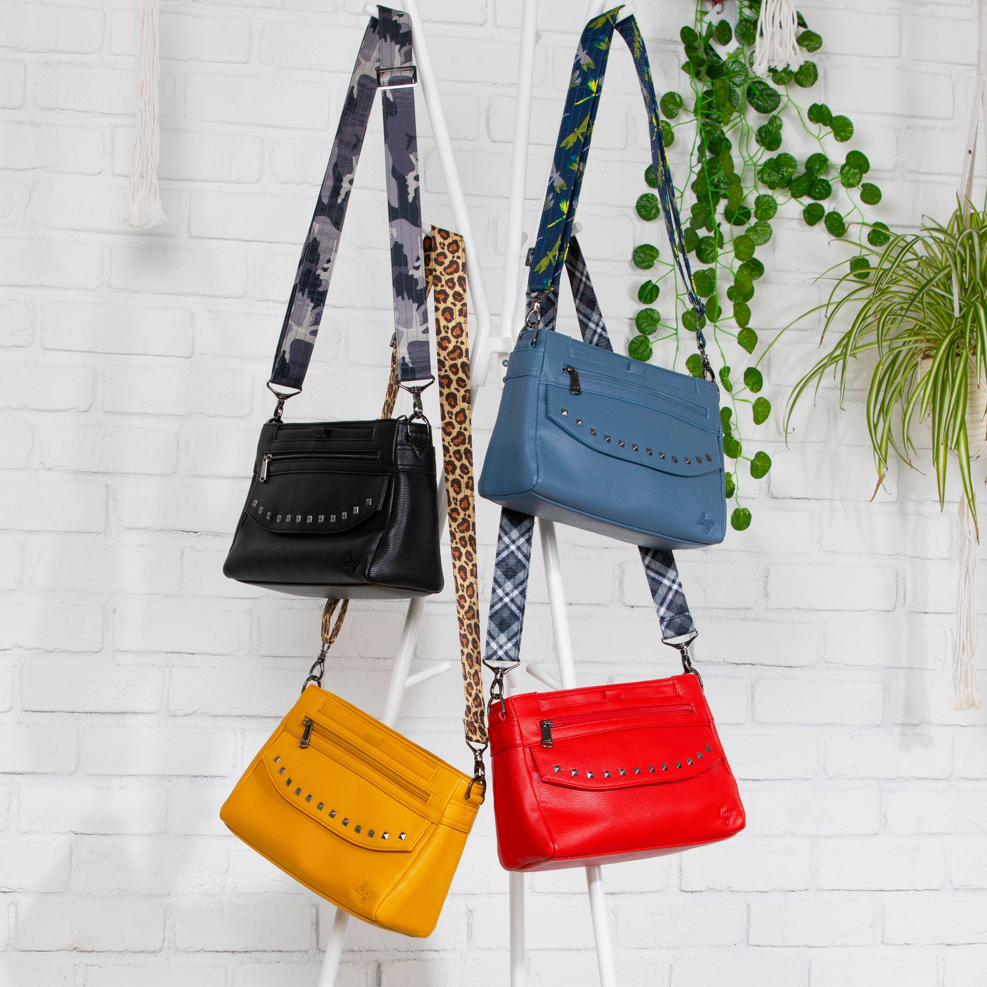 Pacer Classic VL Crossbody Bag - - PacerVL_NavyBlueLeopardNavyStrap_01_0e1e5e32-4545-4e70-800b-aaf59f484be1
