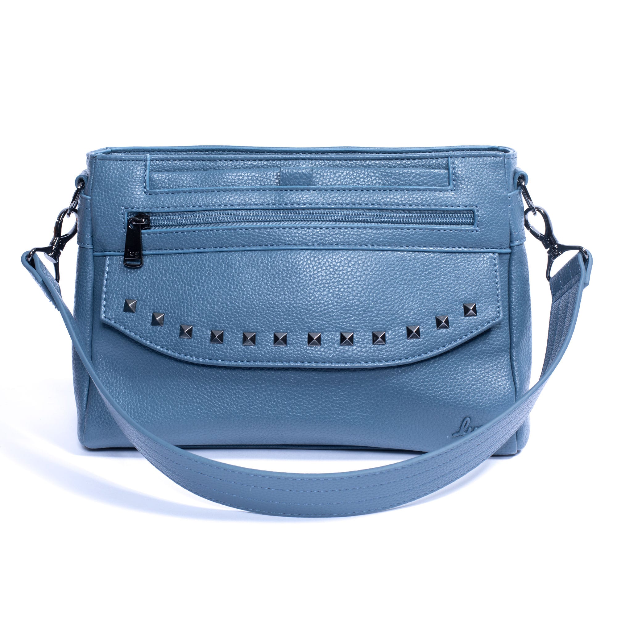 Pacer Classic VL Crossbody Bag - SLATE BLUE - PacerVL_SlateBlue-DragonflyNavyStrap_01_a