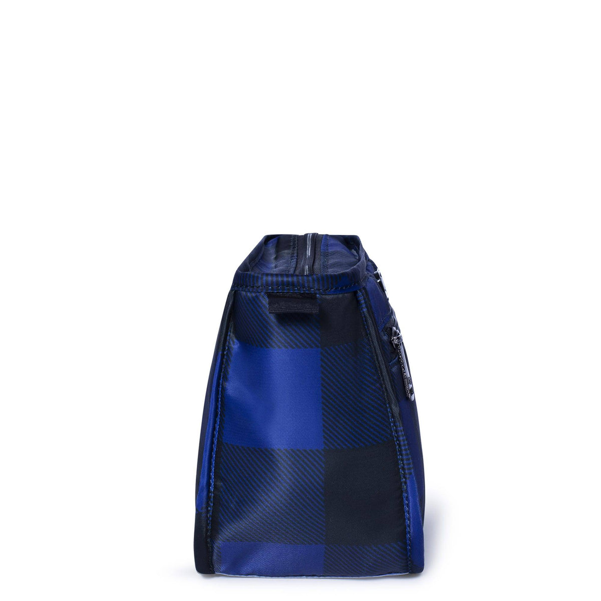 Parasail Cosmetic Case - BUFFALO CHECK BLUE - Parasail_BuffaloCheckBlue_03