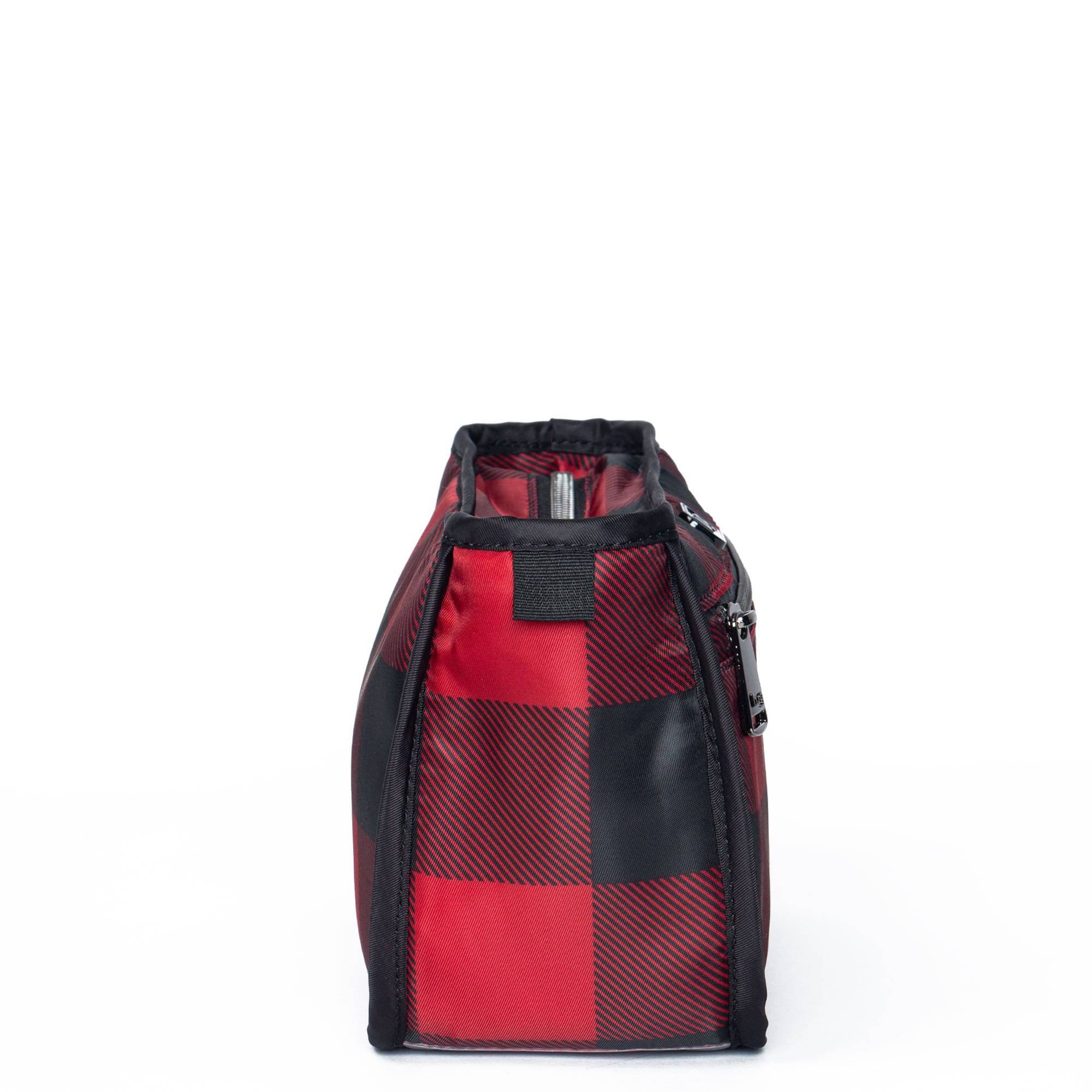 Parasail Cosmetic Case - BUFFALO CHECK RED - Parasail_BuffaloCheckRed_03