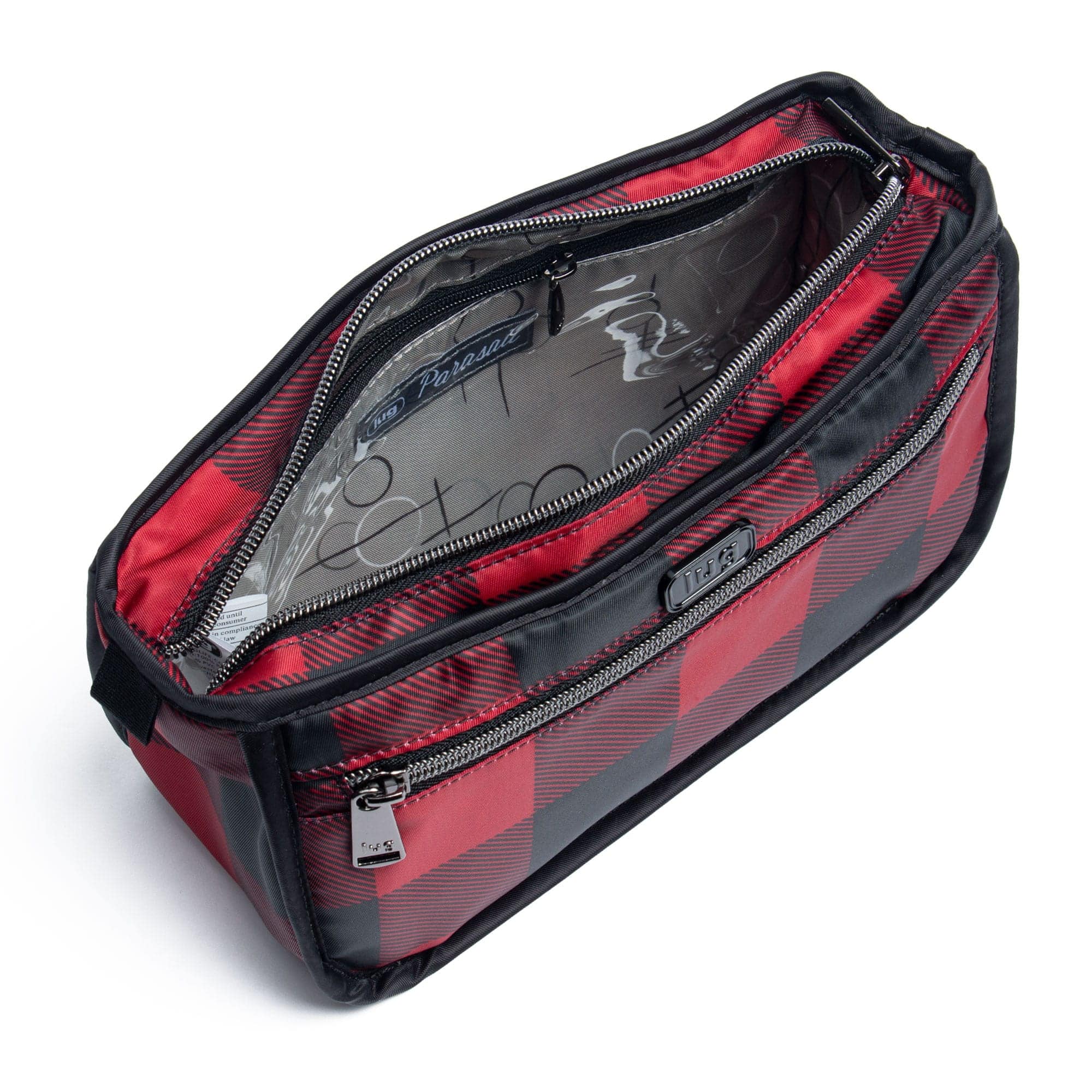 Parasail Cosmetic Case - BUFFALO CHECK RED - Parasail_BuffaloCheckRed_05
