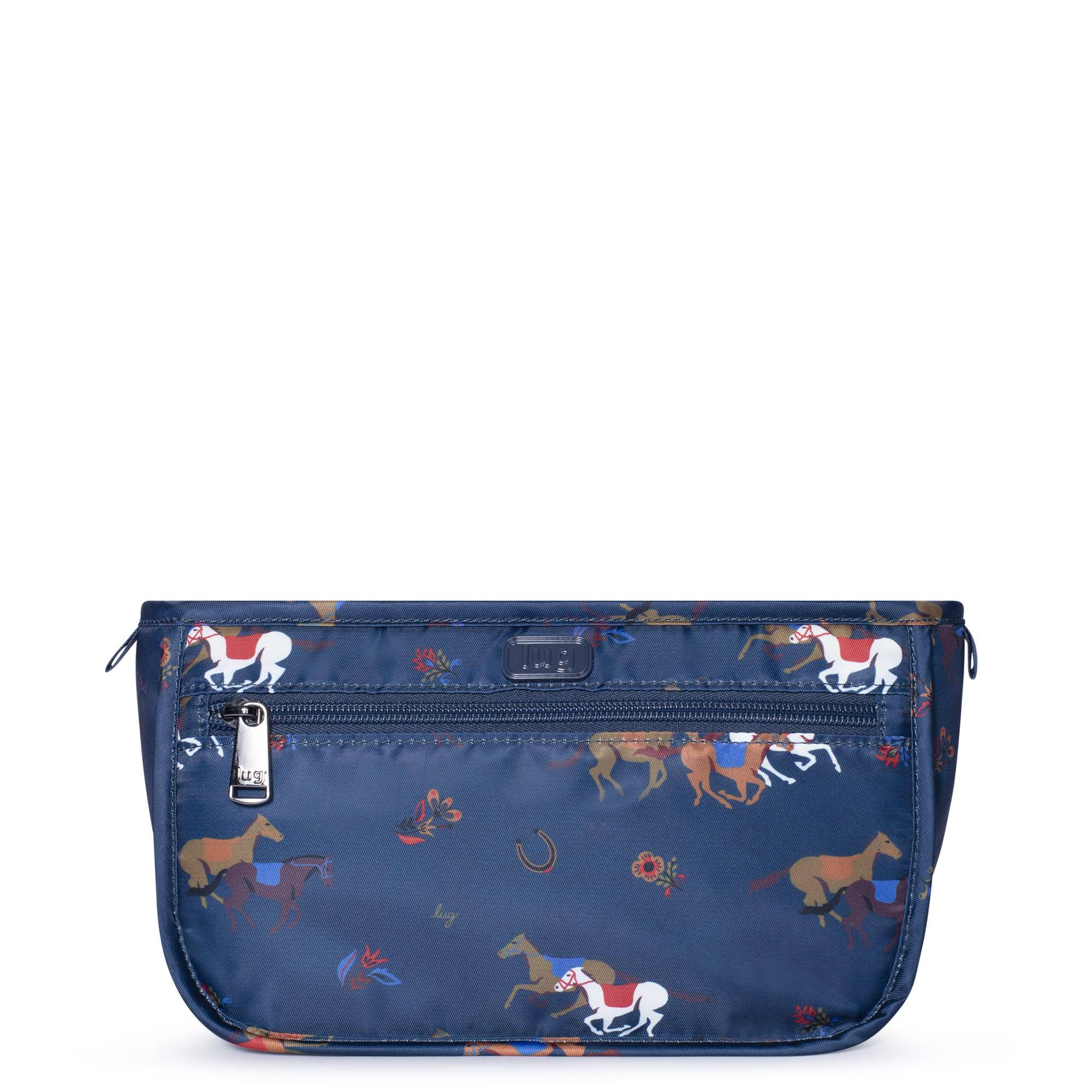 Parasail Cosmetic Case - HORSES NAVY - Parasail_HorseBlue_01