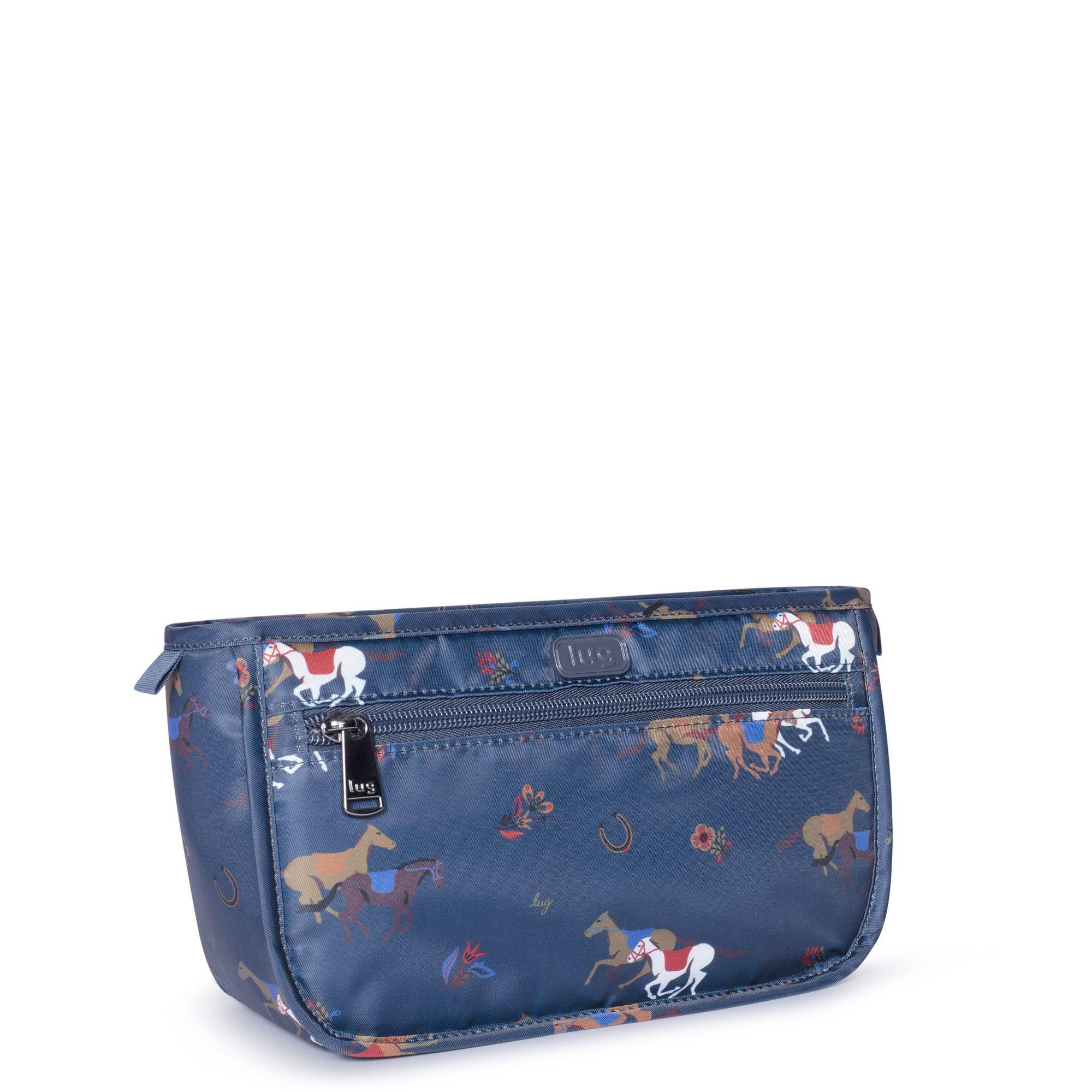Parasail Cosmetic Case - HORSES NAVY - Parasail_HorseBlue_02