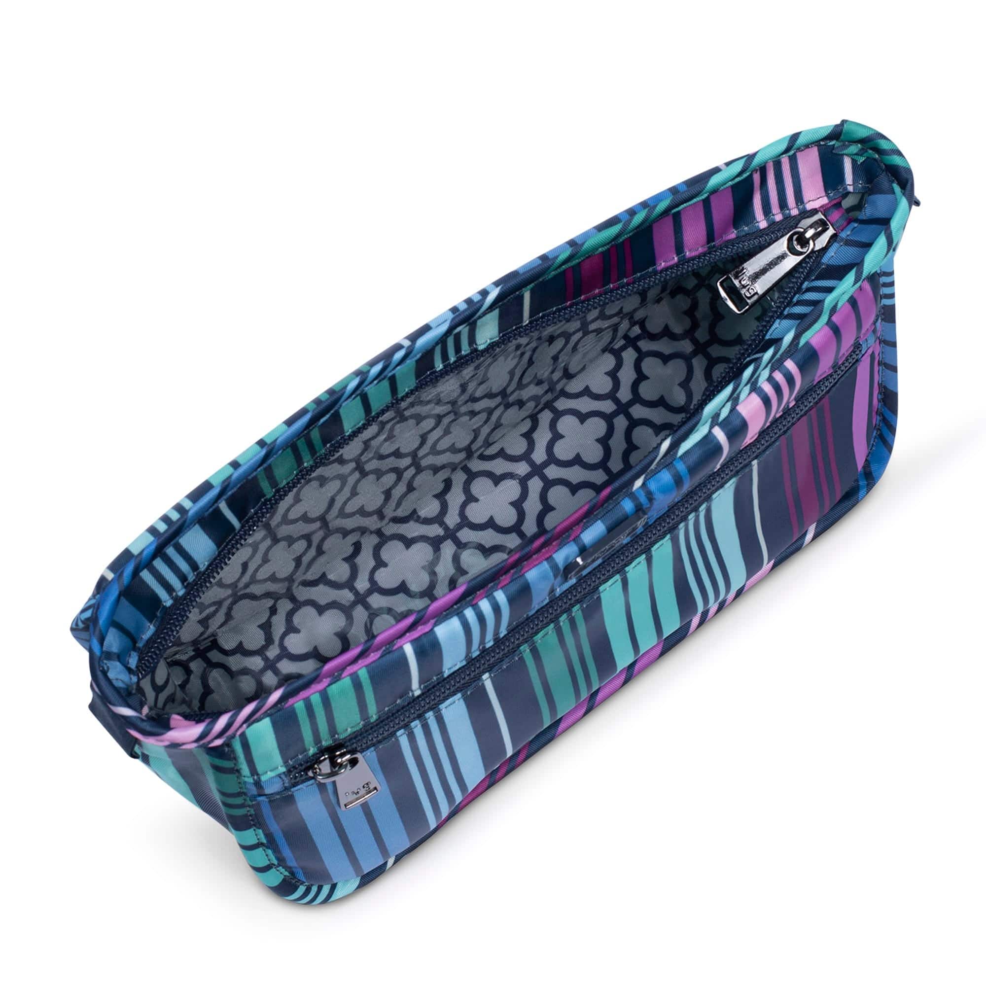 Parasail Cosmetic Case - LOVE STRIPE MULTI - Parasail_LoveStraps_05
