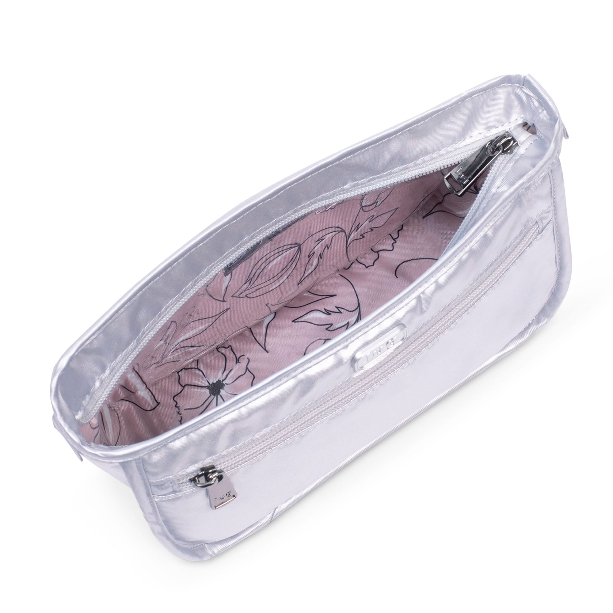 Parasail Cosmetic Case - METALLIC SILVER - Parasail_MetallicSilver_05