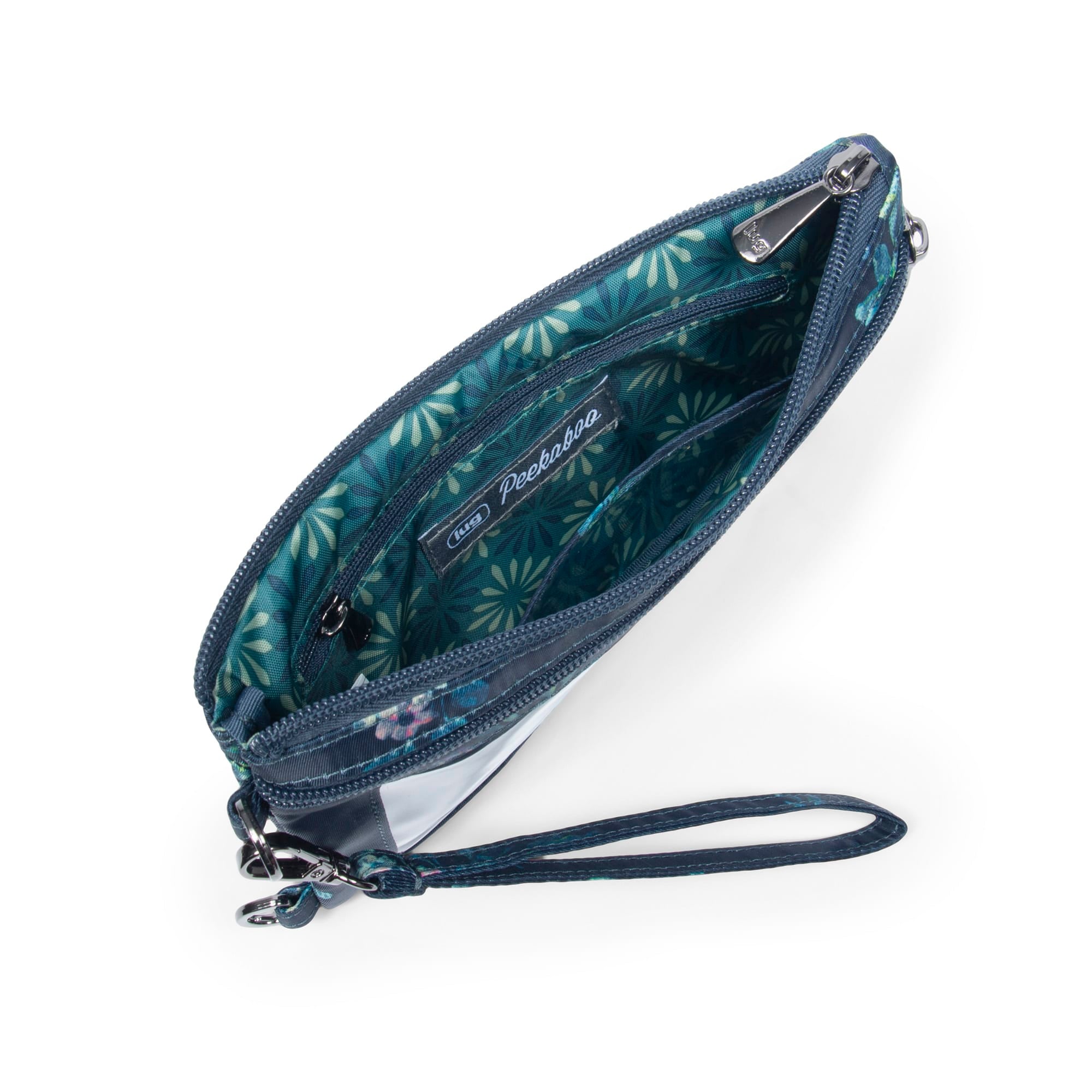 Peekaboo Convertible Crossbody Bag - BOUQUET NAVY - PeekabooPouch_BouquetNavy_05