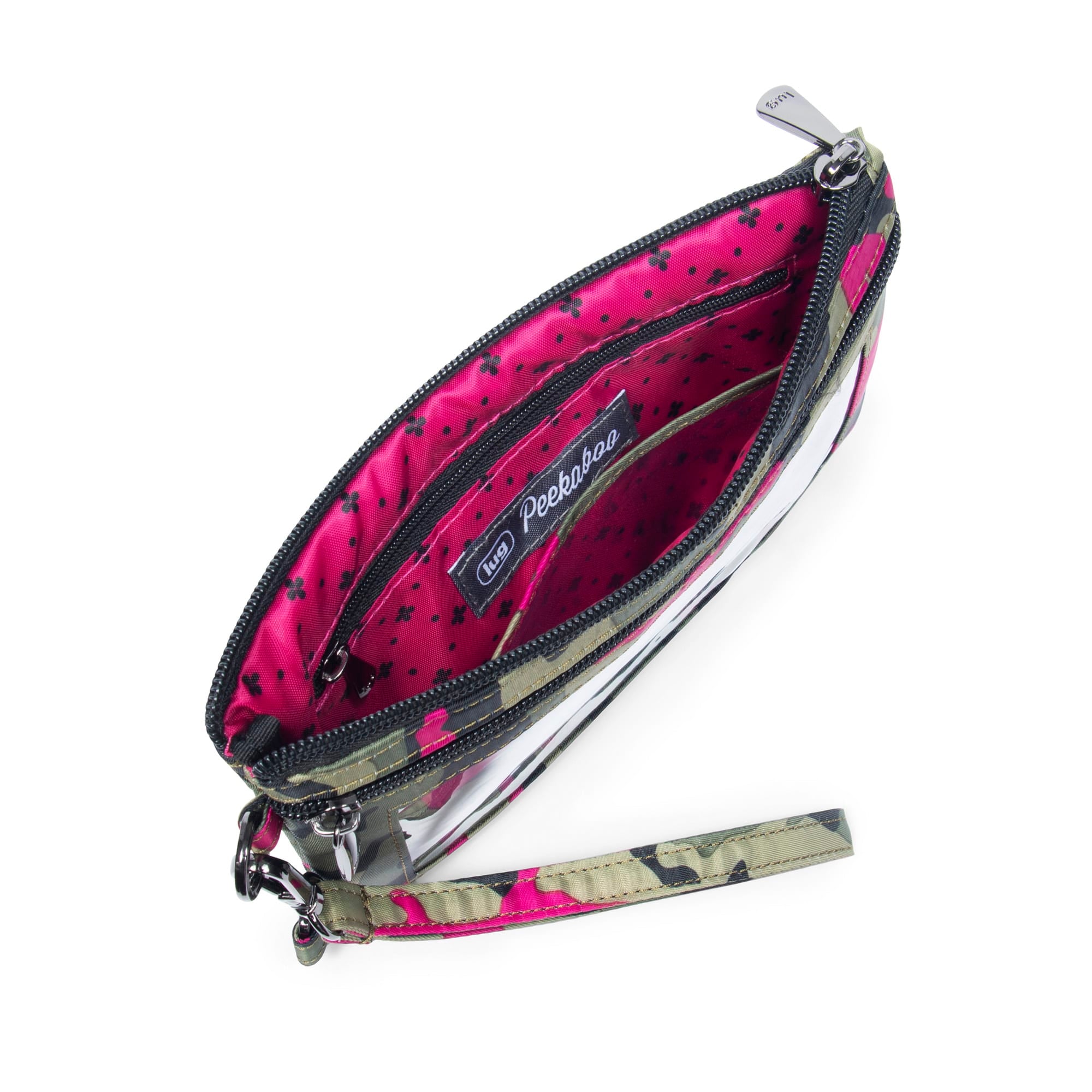 Peekaboo Convertible Crossbody Bag - CAMO ORCHID - PeekabooPouch_CamoOrchid_05