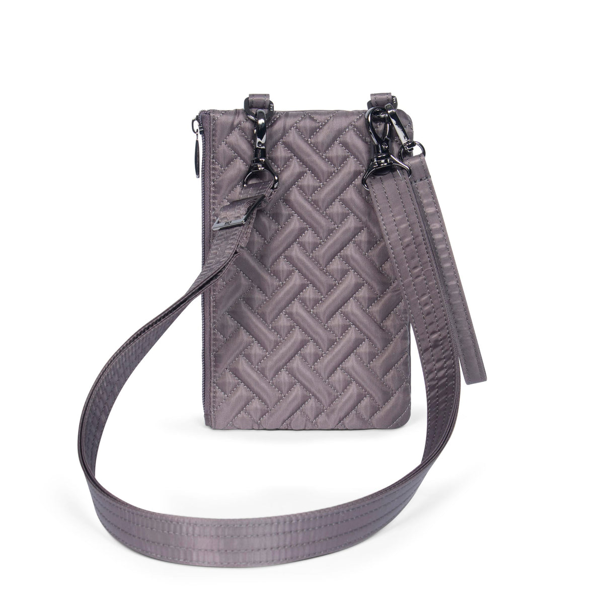 Peekaboo Convertible Crossbody Bag - GUNMETAL GREY - PeekabooPouch_GunmetalGrey_01a
