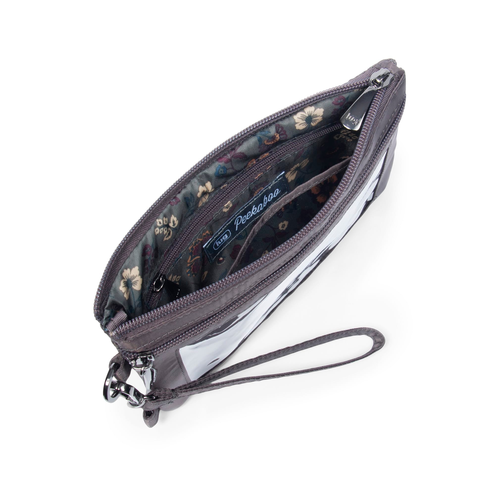 Peekaboo Convertible Crossbody Bag - GUNMETAL GREY - PeekabooPouch_GunmetalGrey_05