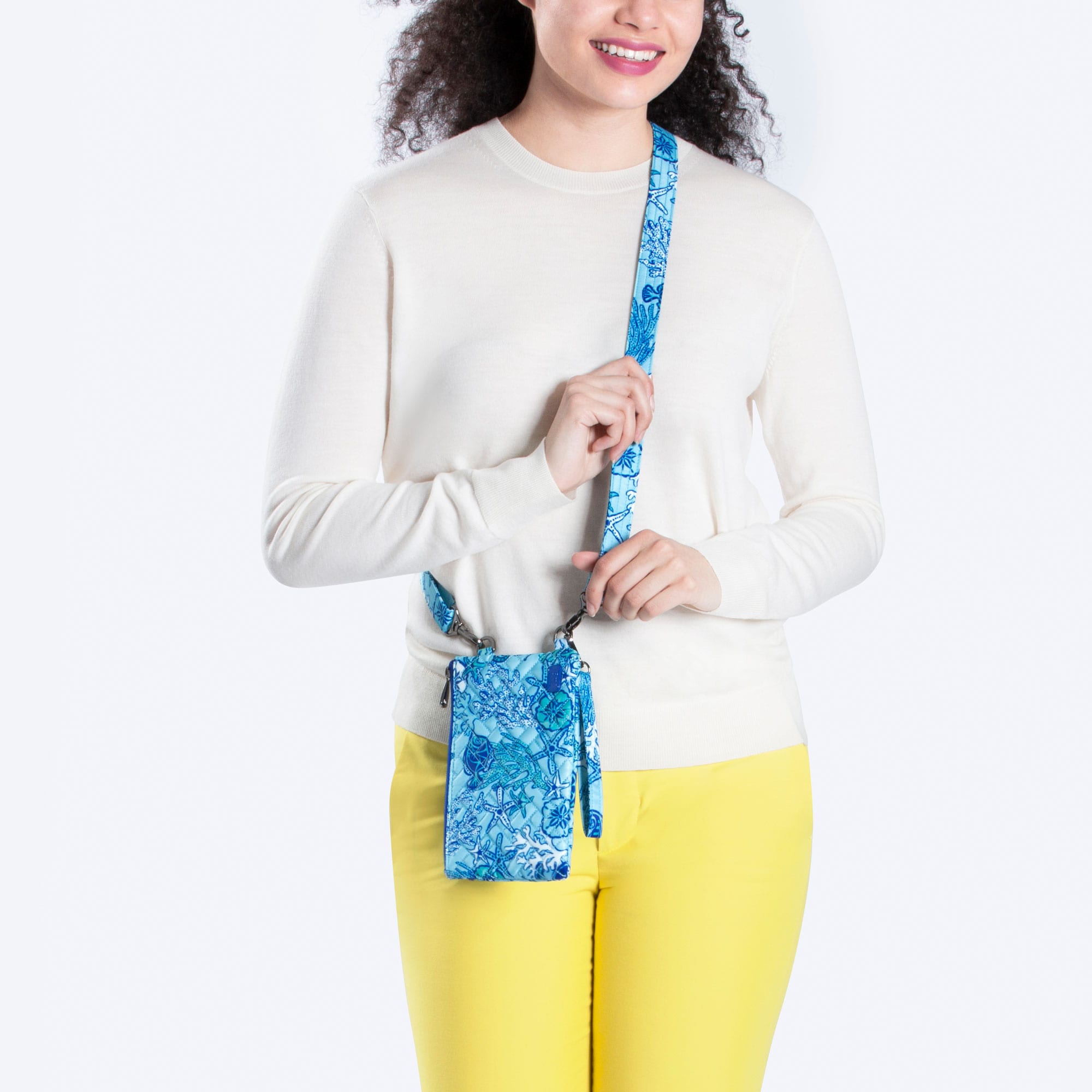 Peekaboo Convertible Crossbody Bag - SEALIFE BLUE - PeekabooPouch_SealifeBlue_Model_01