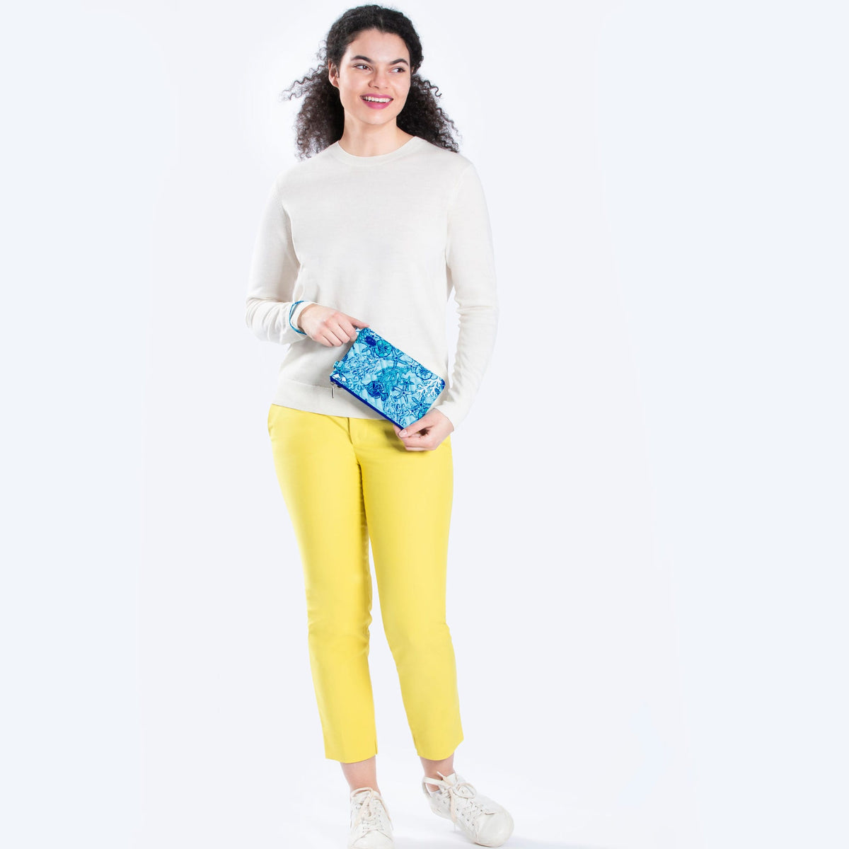 Peekaboo Convertible Crossbody Bag - SEALIFE BLUE - PeekabooPouch_SealifeBlue_Model_02