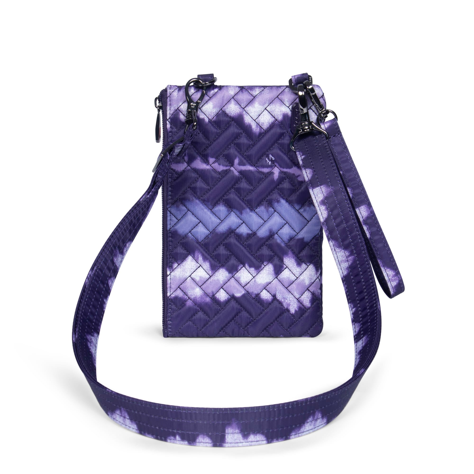 Peekaboo Convertible Crossbody Bag - SHIBORI PURPLE - PeekabooPouch_ShirboriPurple_01a