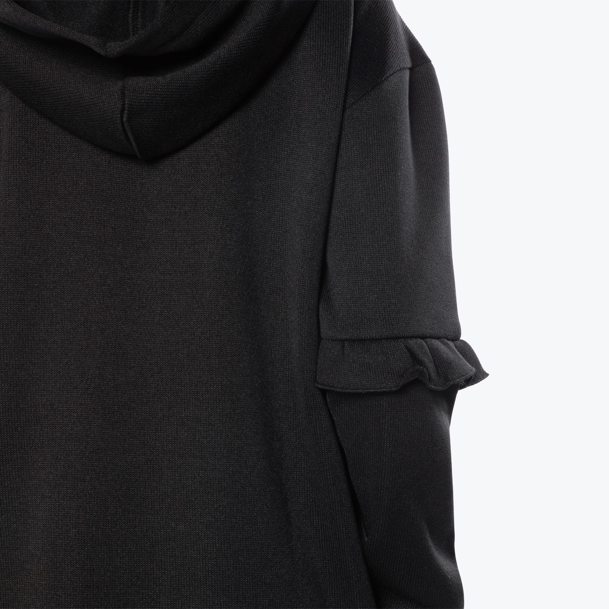 Peekaboo Sweater Fleece Tunic Hoodie - BLACK - PeekabooSweaterFleece_Black_S_04a_5753eb05-7b37-4574-83b6-0f905d337ba0