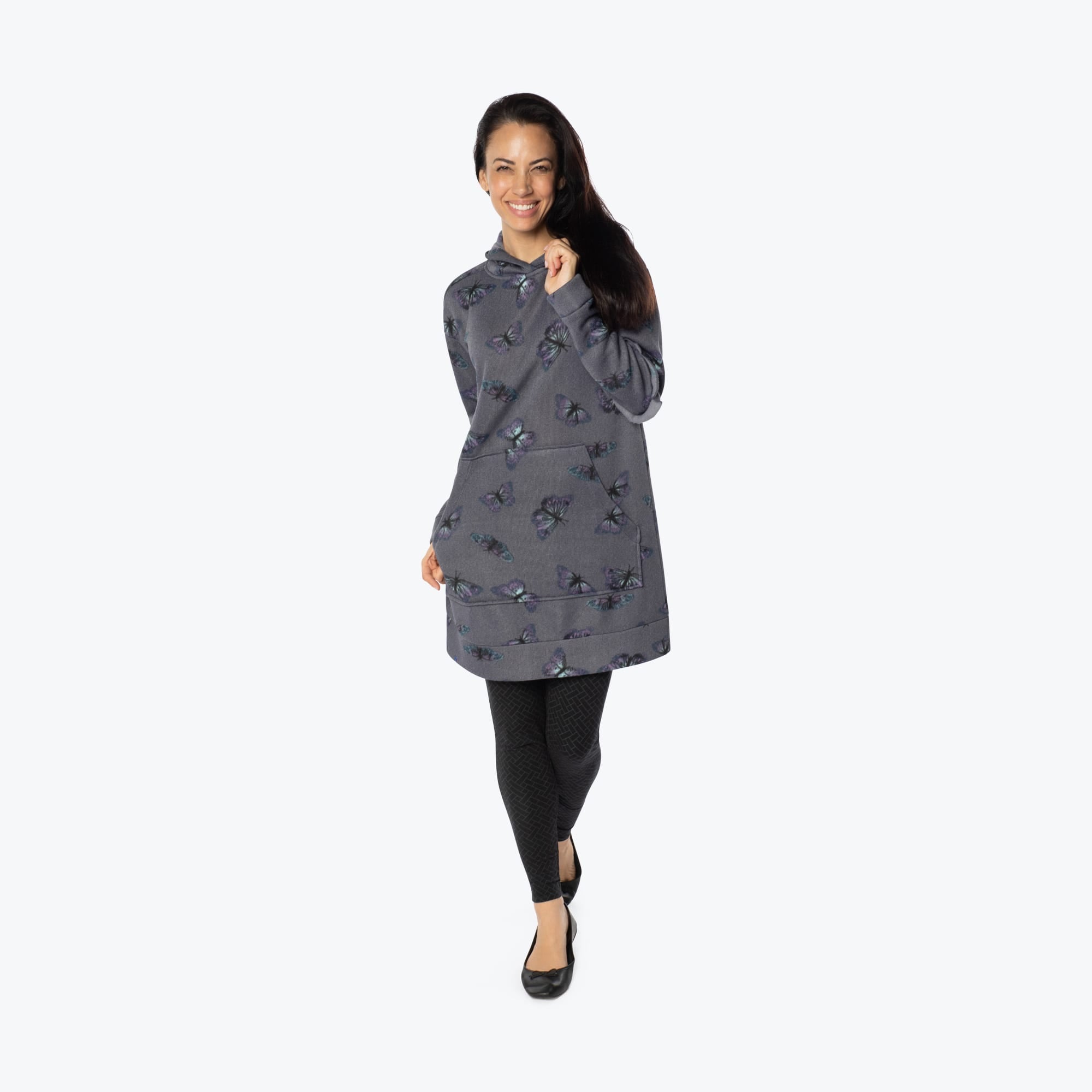 POPPY TULLE DOCKING HOODIE（GRAY）　フリーサイズ tulle docking hoodie（gray） – POPPY