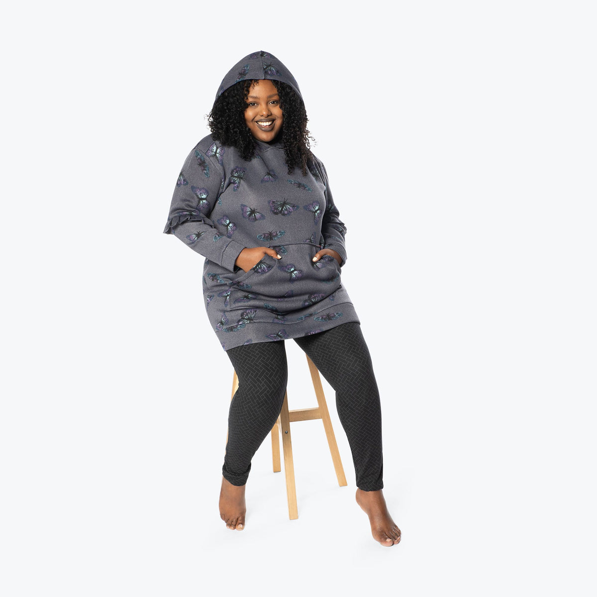 Peekaboo Sweater Fleece Tunic&amp;nbsp;Hoodie