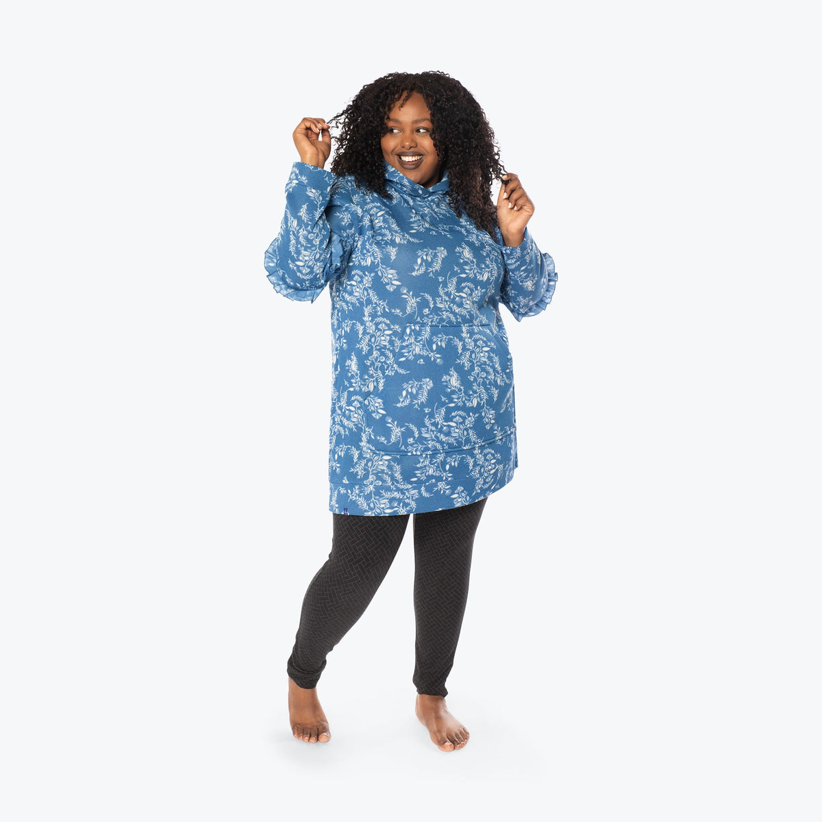 Peekaboo Sweater Fleece Tunic&amp;nbsp;Hoodie