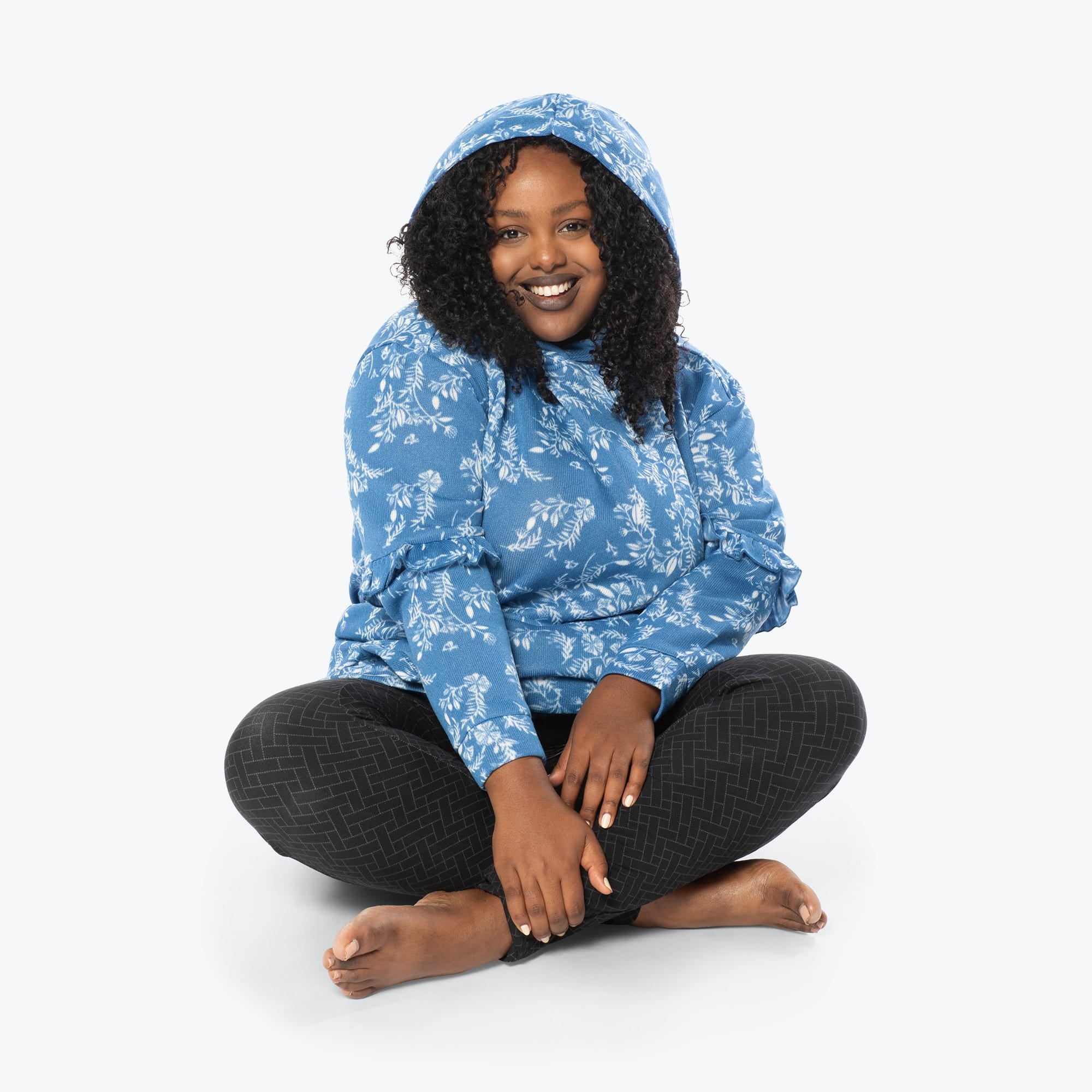 Peekaboo Sweater Fleece Tunic Hoodie - FLOURISH BLUE - PeekabooSweaterFleece_XL_FlourishBlue_XL_01c_61e2a42b-9cf4-4d7b-884a-acdbf581976e