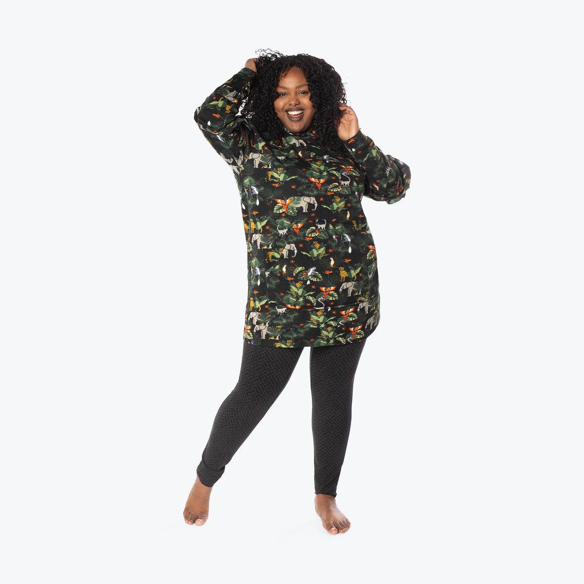 Peekaboo Sweater Fleece Tunic&amp;nbsp;Hoodie