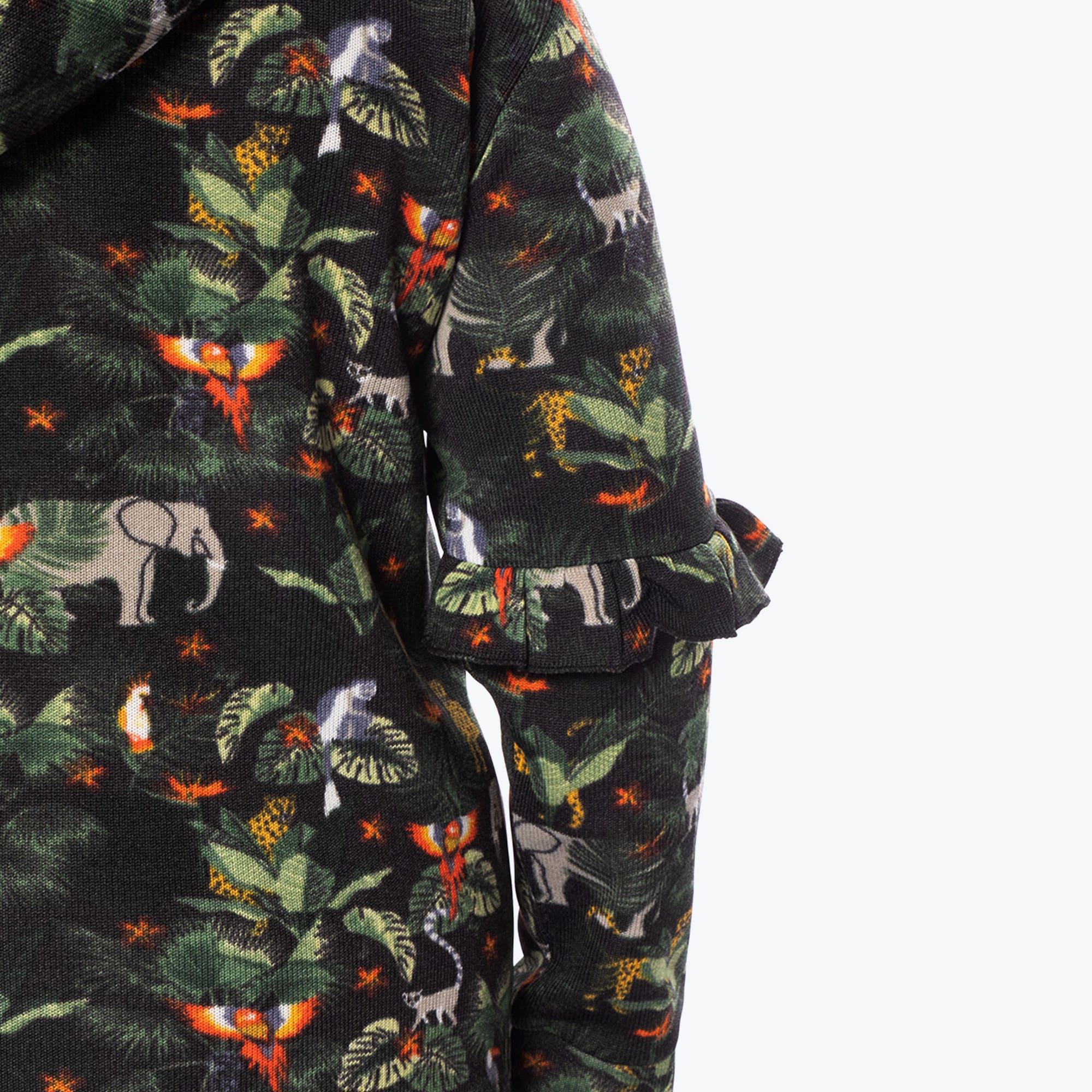 Peekaboo Sweater Fleece Tunic Hoodie - WILDLIFE BLACK - PeekabooSweaterFleece_XL_WildlifeBlack_XL_04b_477c114c-9846-4083-9203-2b44884c288b