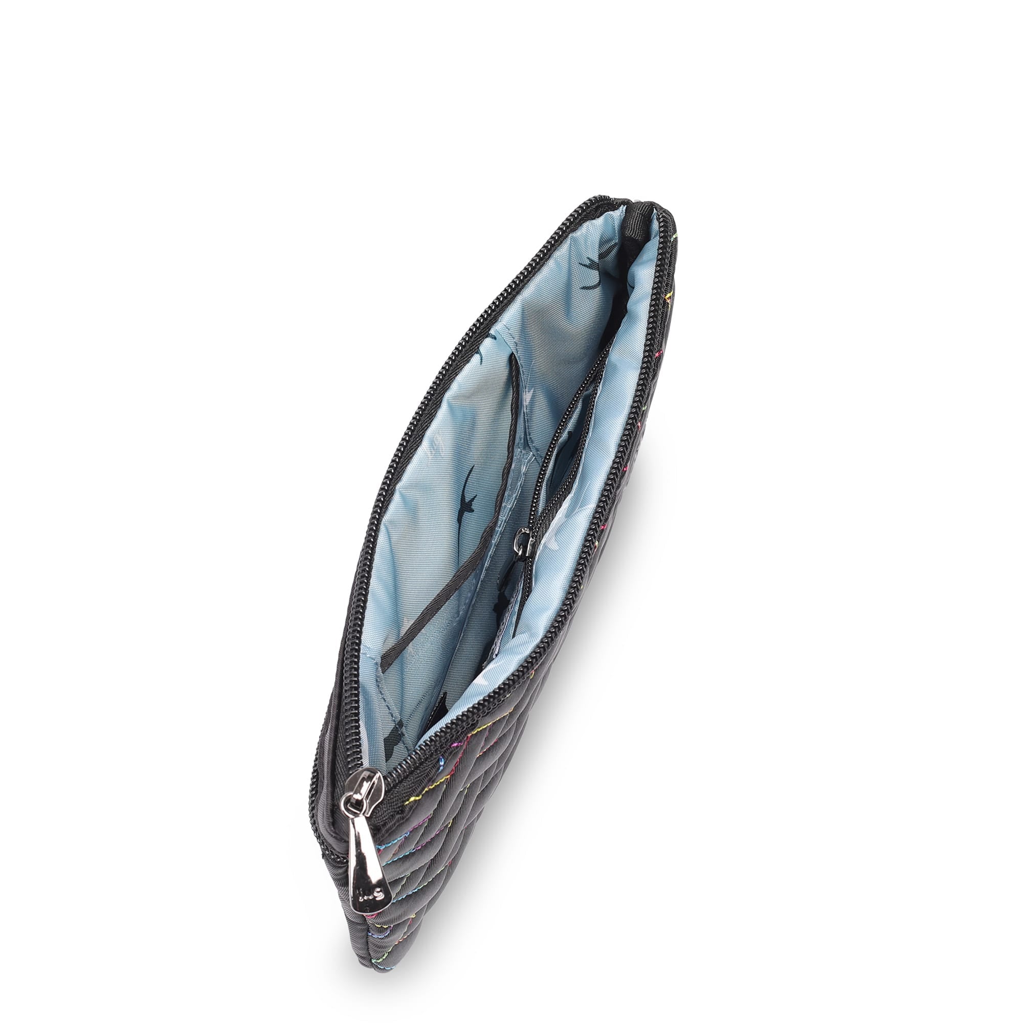 Peekaboo Convertible Crossbody Bag - BLACK RAINBOW STITCH - Peekaboo_Crossbody_BlackRainbowStitch_05