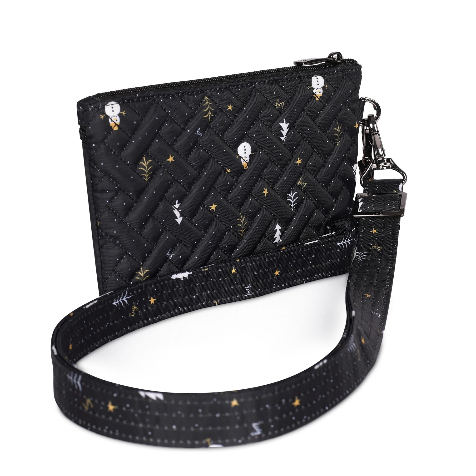 Peekaboo Convertible Crossbody Bag - SNOWMAN TREES - Peekaboo_Crossbody_SnowmanTrees_02