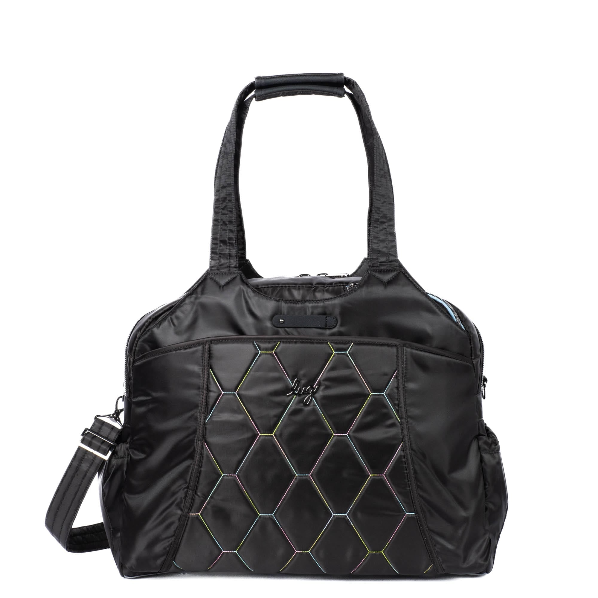 Pontoon 2 Overnight Bag - BLACK ICEPOP STITCH - Pontoon2_BlackIcePopStitch_01