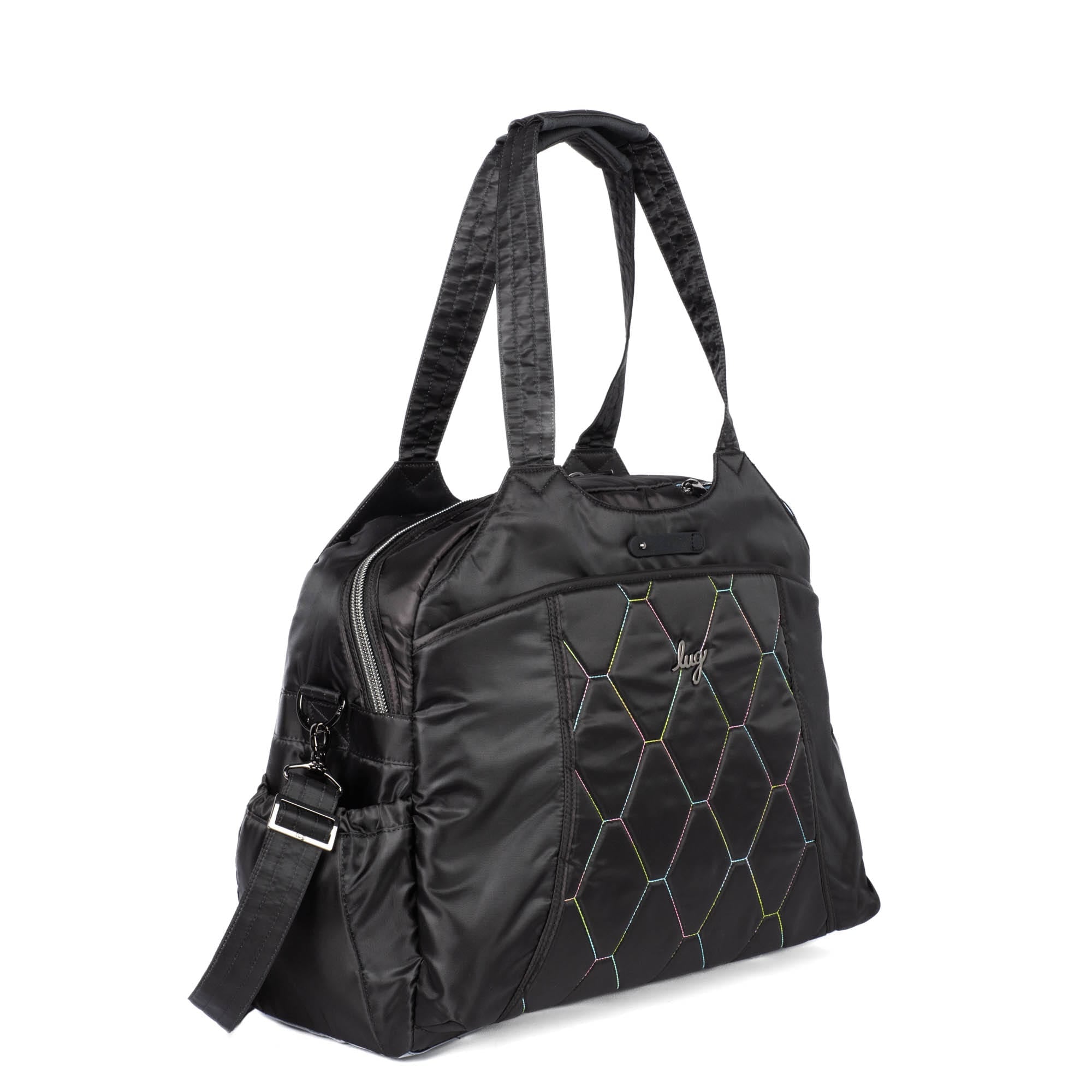 Pontoon 2 Overnight Bag - BLACK ICEPOP STITCH - Pontoon2_BlackIcePopStitch_02