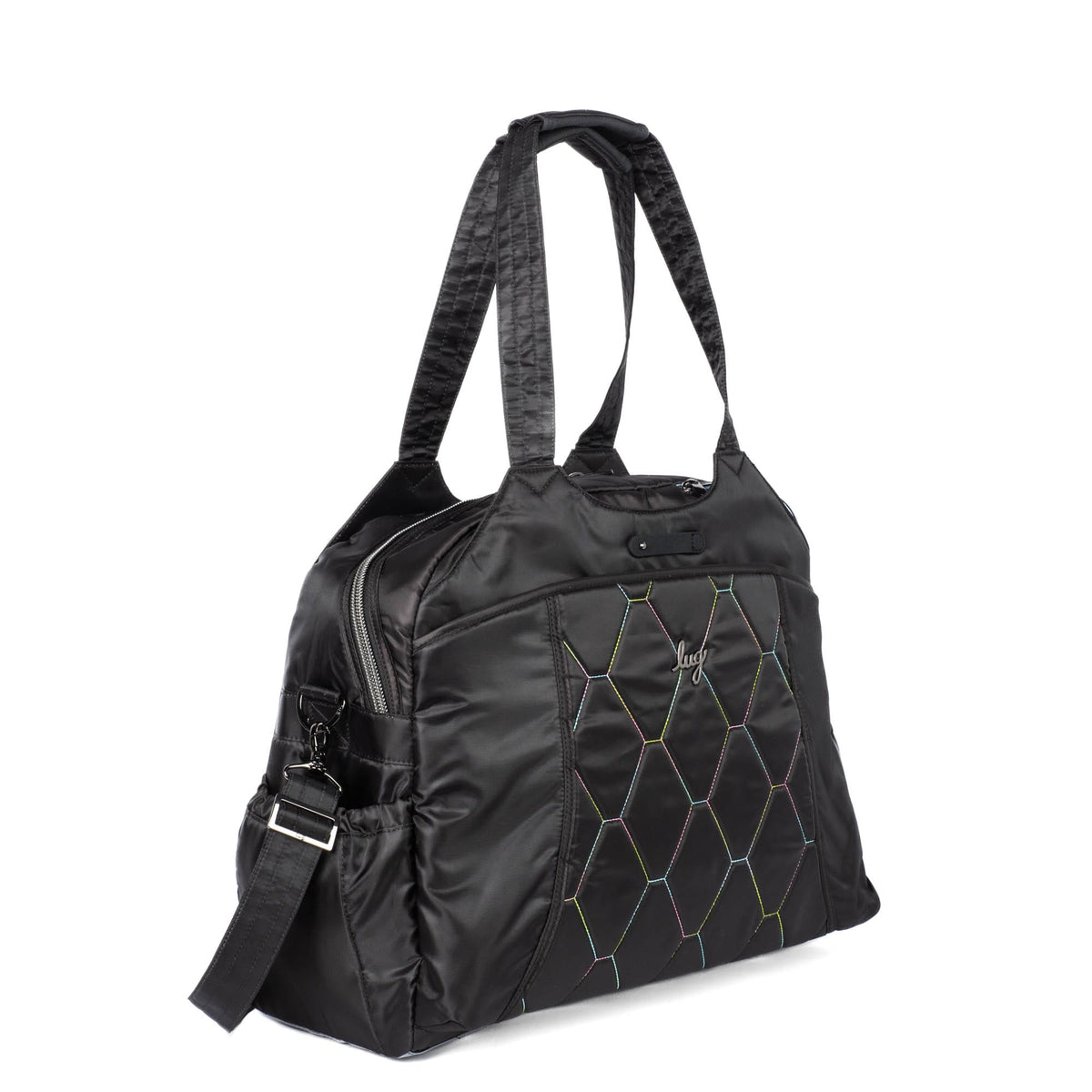 Pontoon 2 Overnight Bag - BLACK ICEPOP STITCH - Pontoon2_BlackIcePopStitch_02