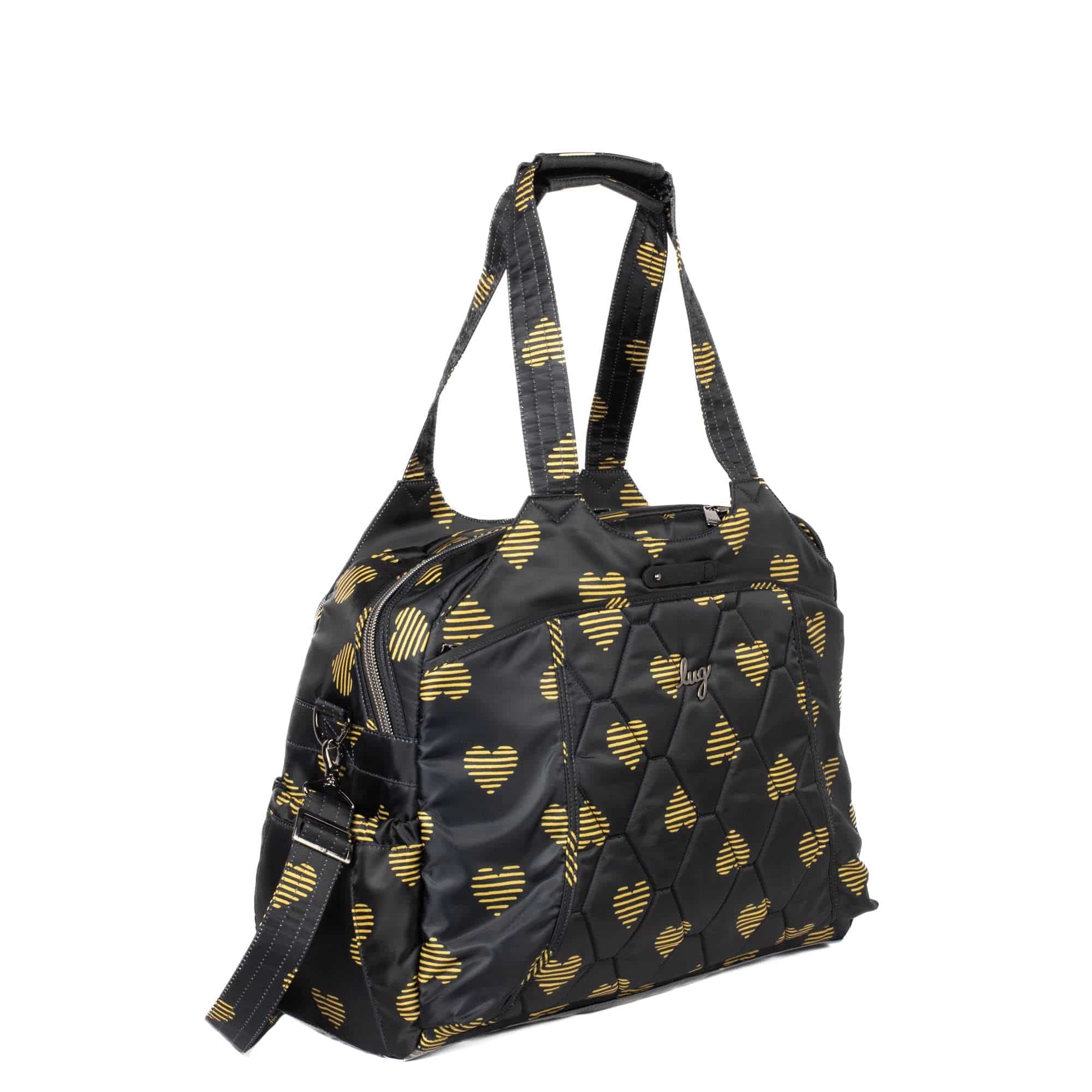 Pontoon 2 Overnight Bag - HEARTS GOLD - Pontoon2_HeartsGold_02