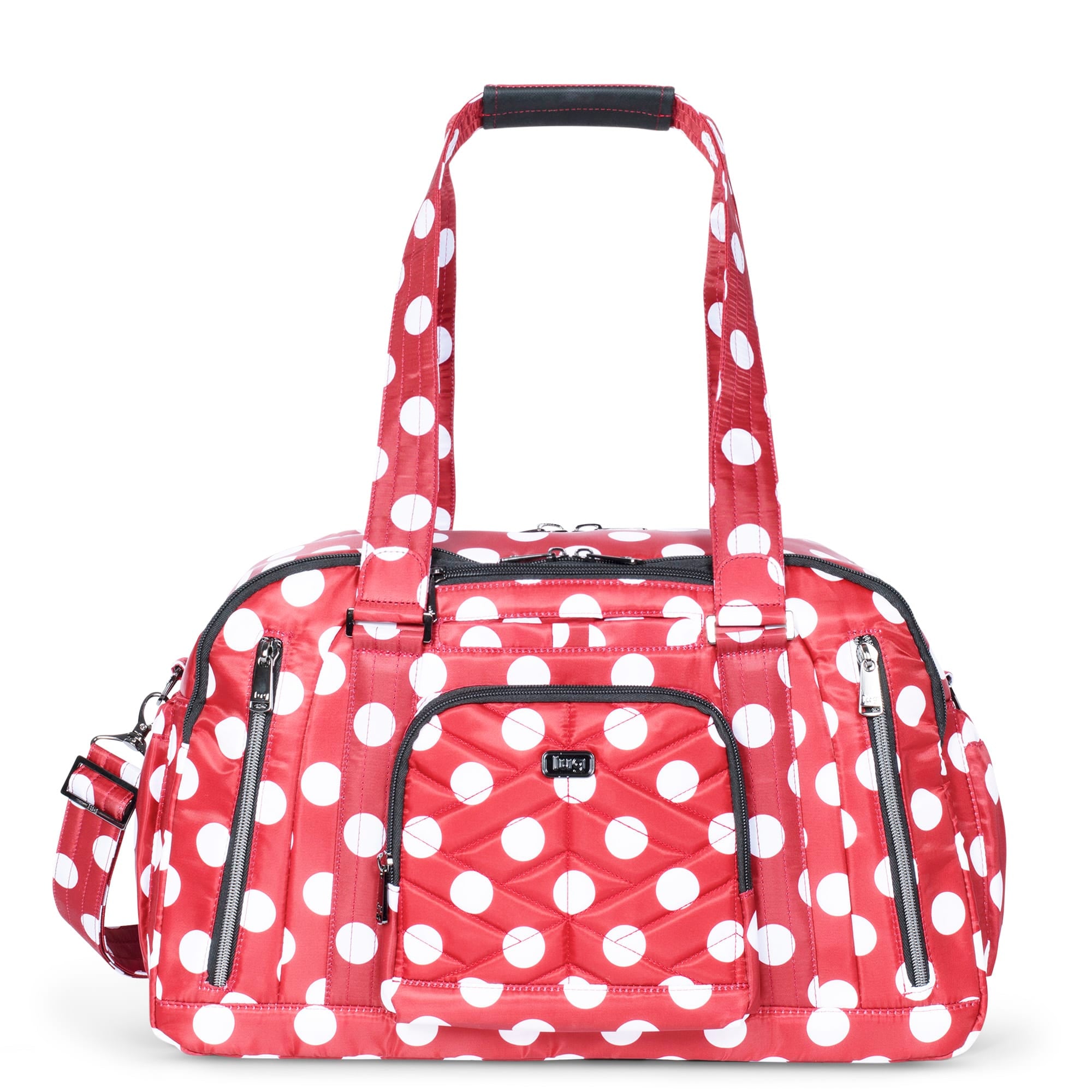 Propeller 2 Overnight Bag - CRIMSON LARGE DOT - Propeller2_CrimsonLgDot_01