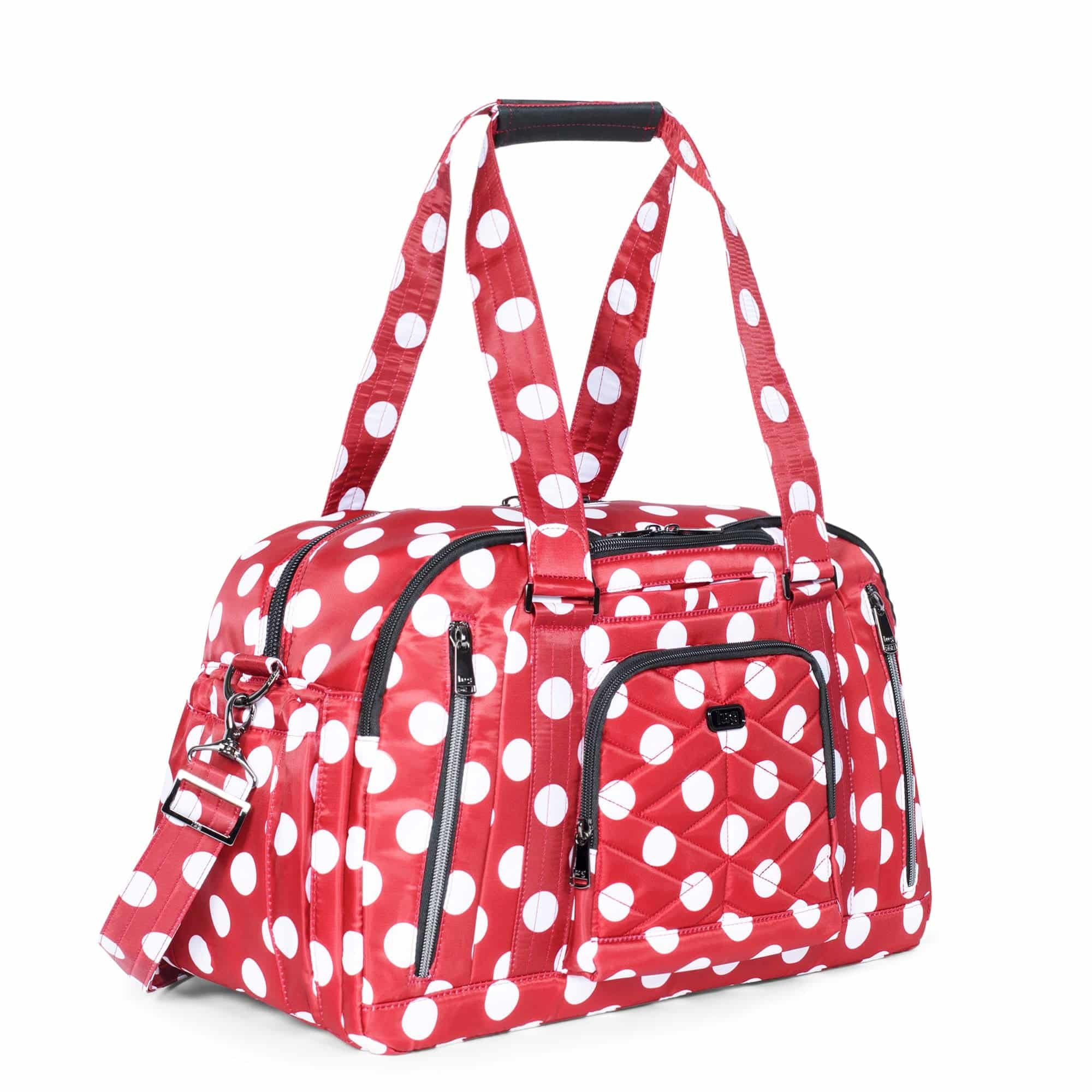 Propeller 2 Overnight Bag - CRIMSON LARGE DOT - Propeller2_CrimsonLgDot_02