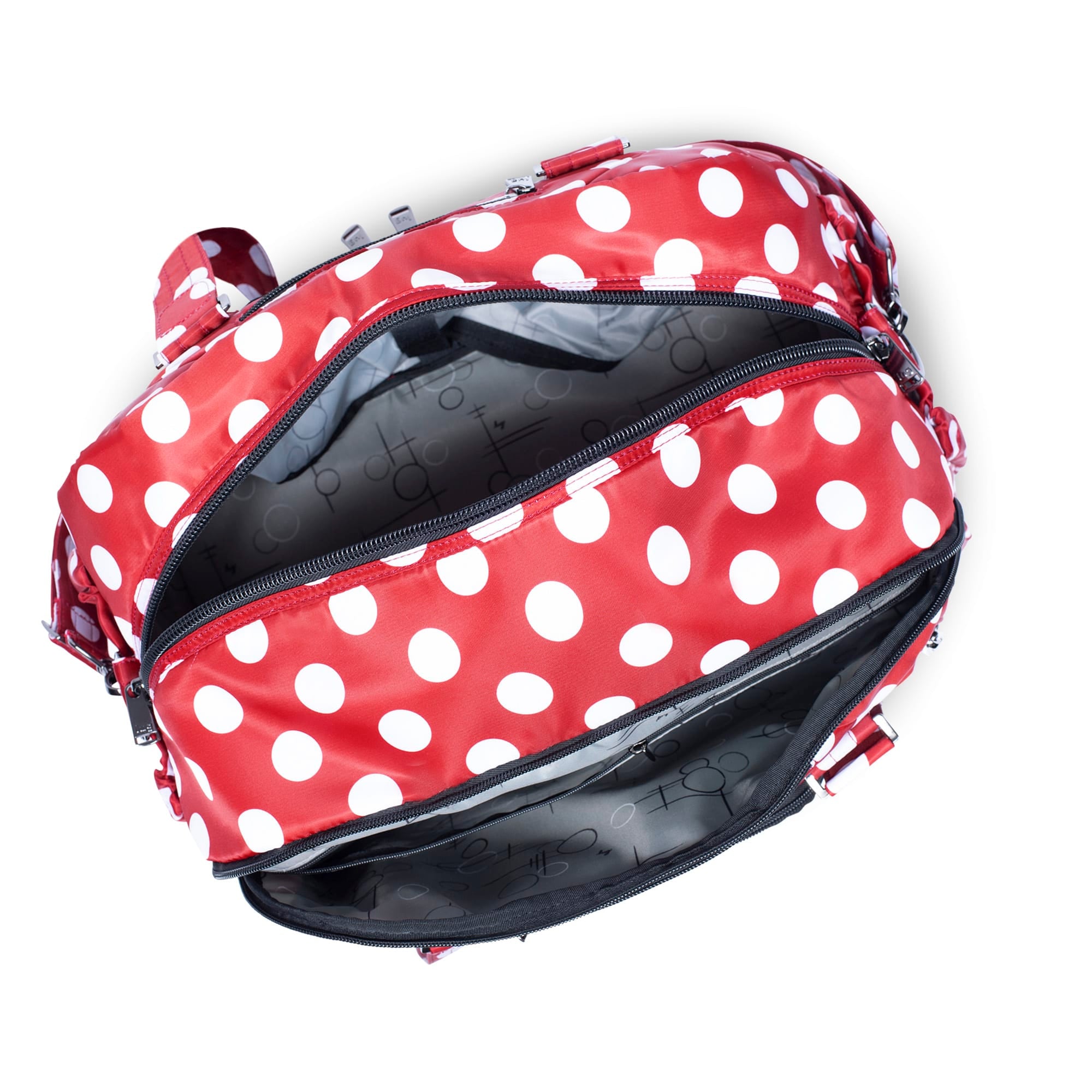 Propeller 2 Overnight Bag - CRIMSON LARGE DOT - Propeller2_CrimsonLgDot_05