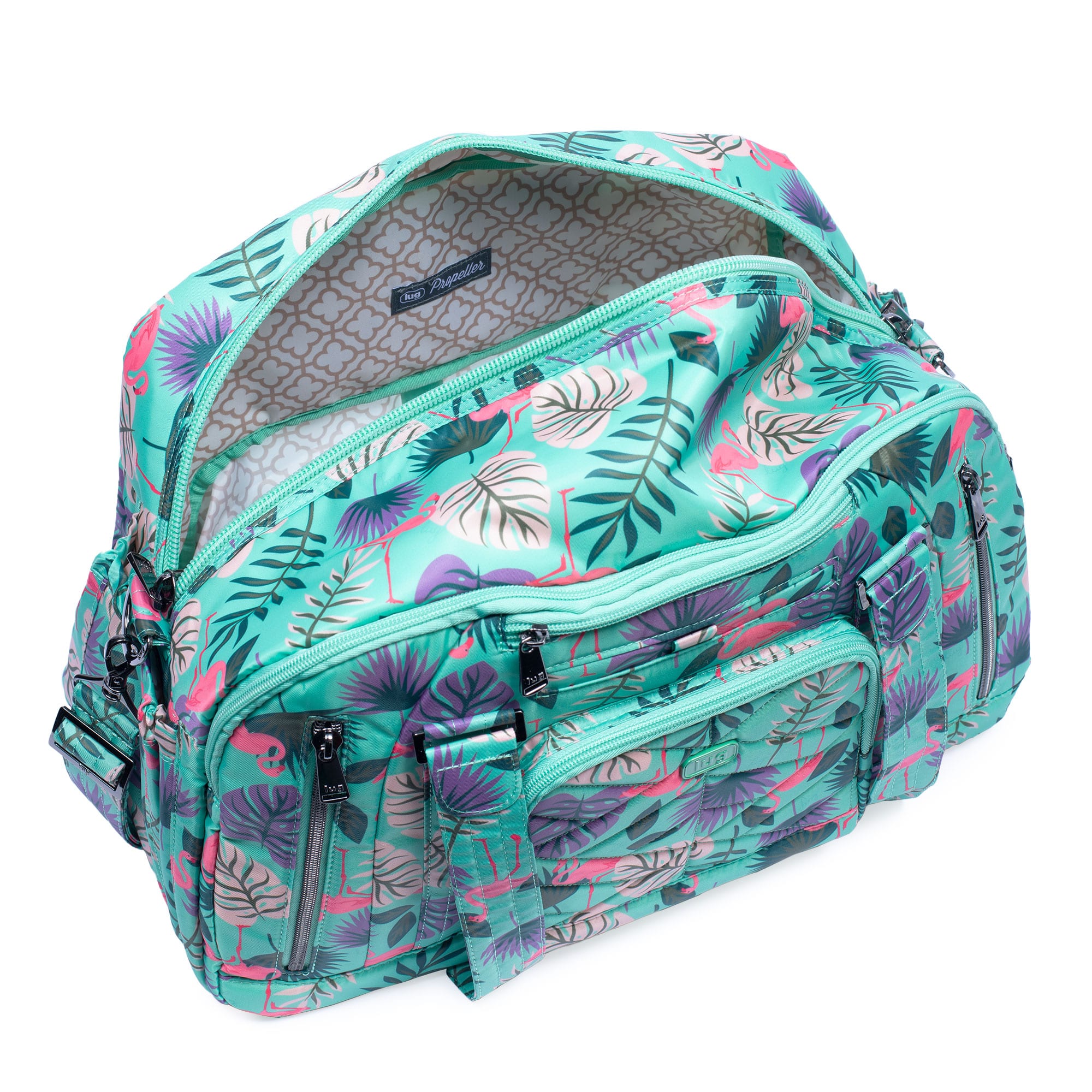 Propeller 2 Overnight Bag - FLAMINGO MINT - Propeller2_FlamingoMint_05