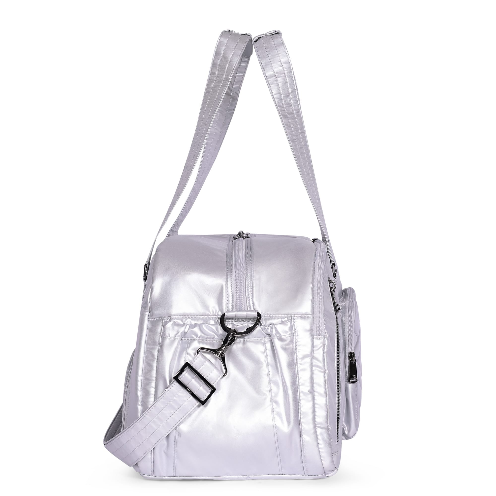 Propeller 2 Overnight Bag - METALLIC SILVER - Propeller2_MetallicSilver_03