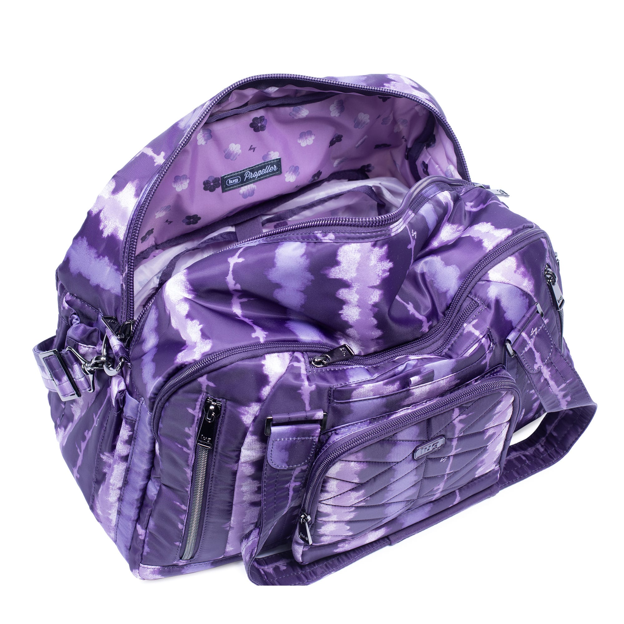 Propeller 2 Overnight Bag - SHIBORI PURPLE - Propeller2_ShiboriPurple_05