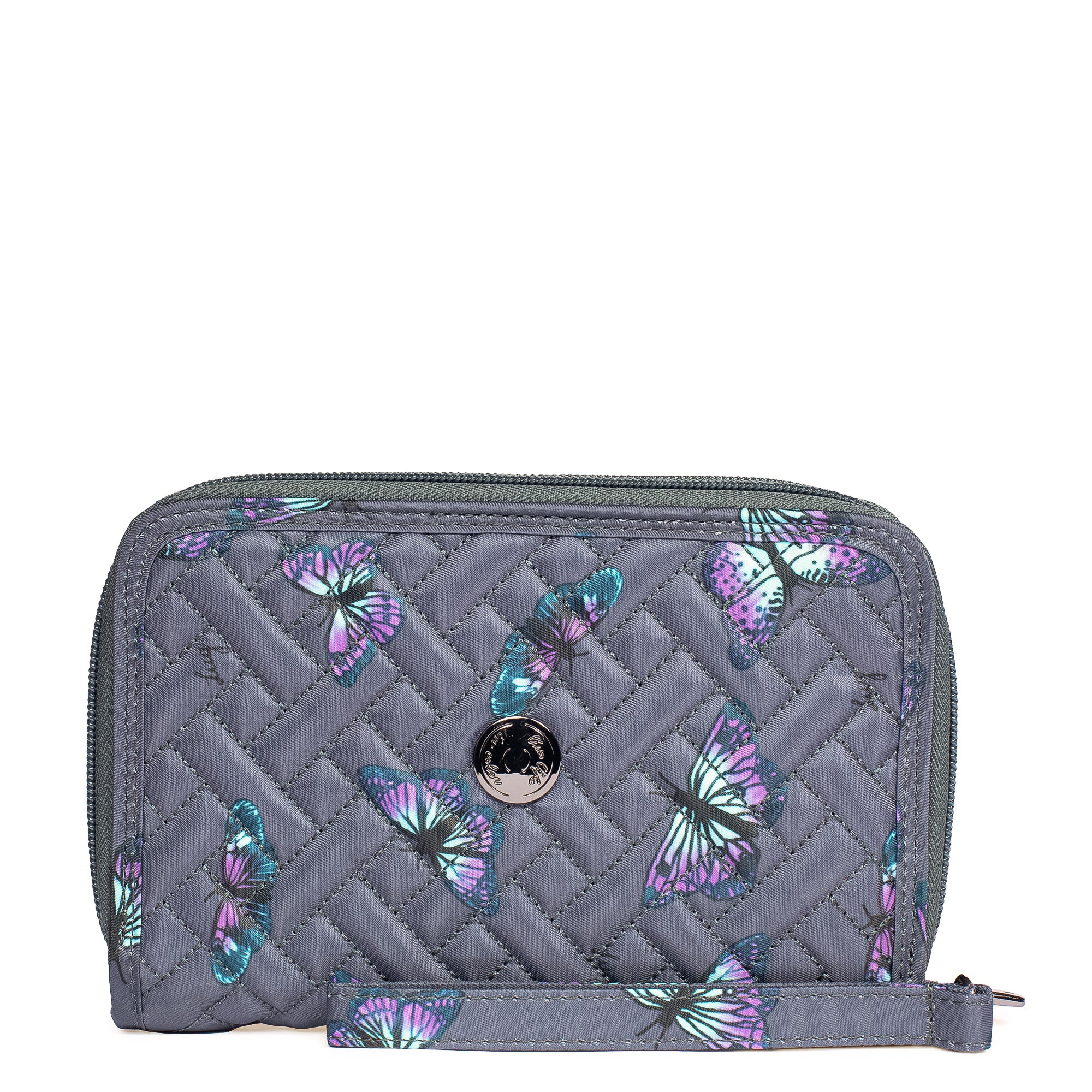 Quickstep Convertible Wallet - BUTTERFLY GREY - Quickstep_ButterflyGrey_01