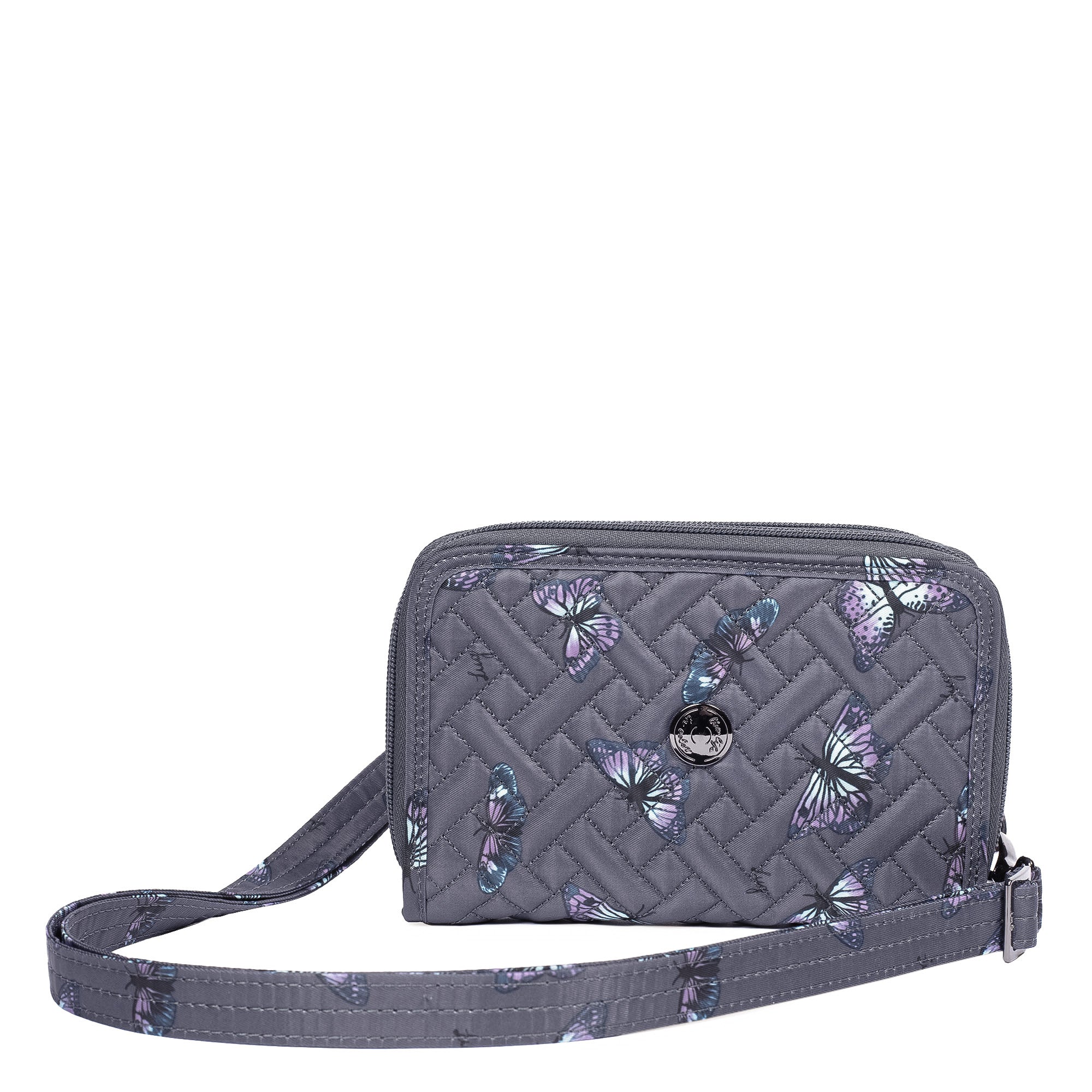 Quickstep Convertible Wallet - BUTTERFLY GREY - Quickstep_ButterflyGrey_01a