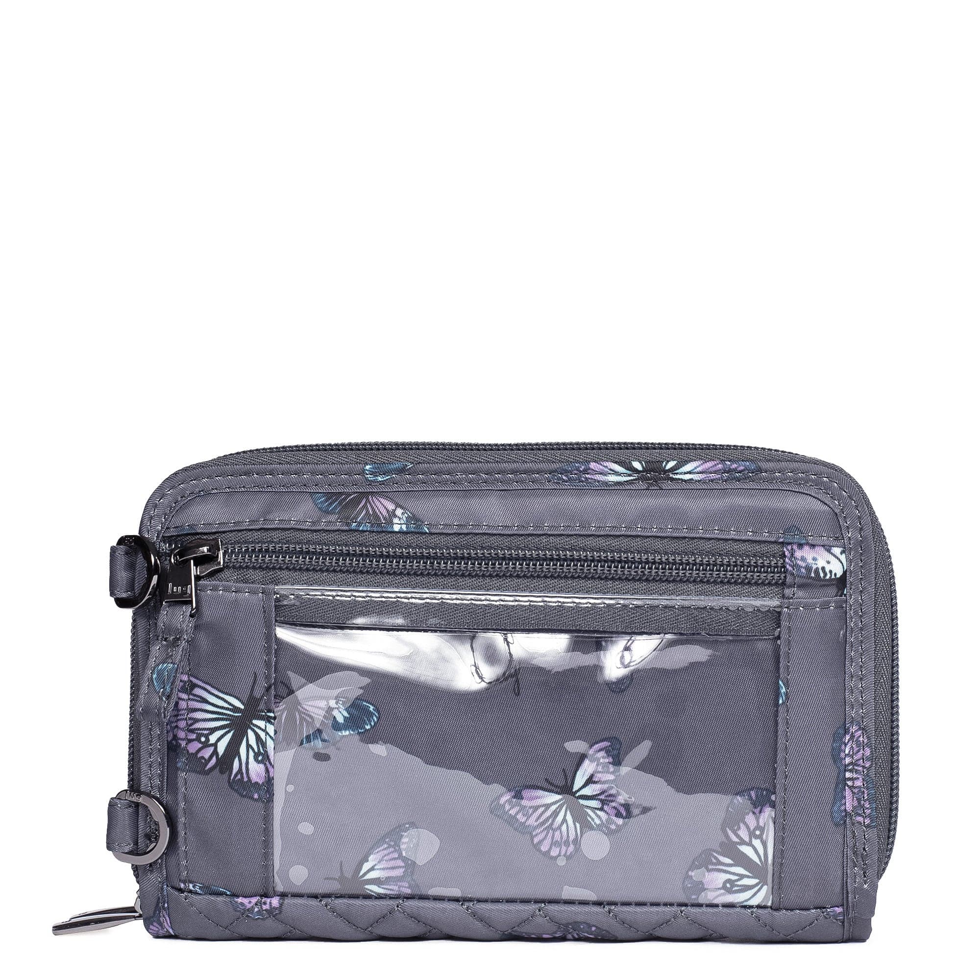 Quickstep Convertible Wallet - BUTTERFLY GREY - Quickstep_ButterflyGrey_04