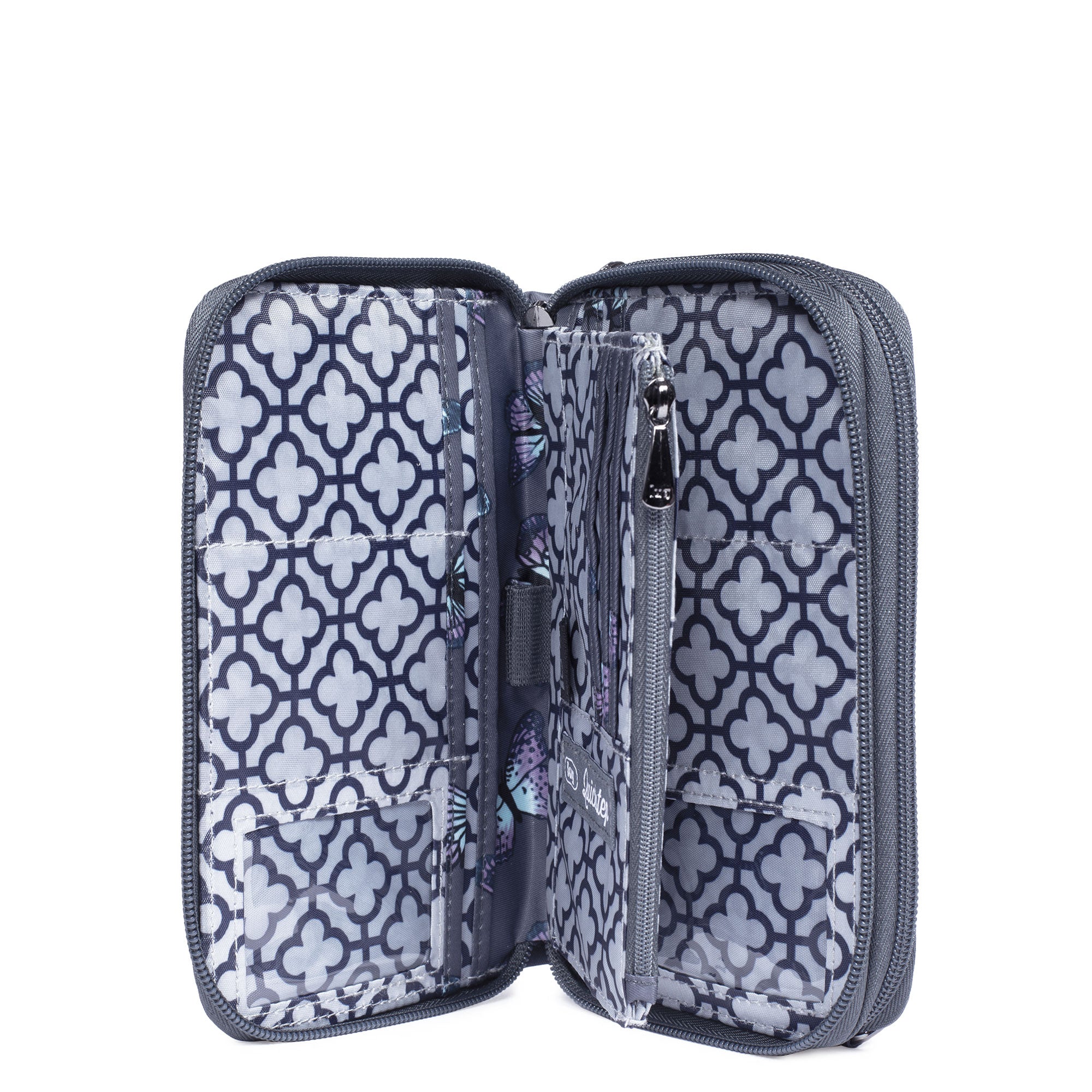 Quickstep Convertible Wallet - BUTTERFLY GREY - Quickstep_ButterflyGrey_05