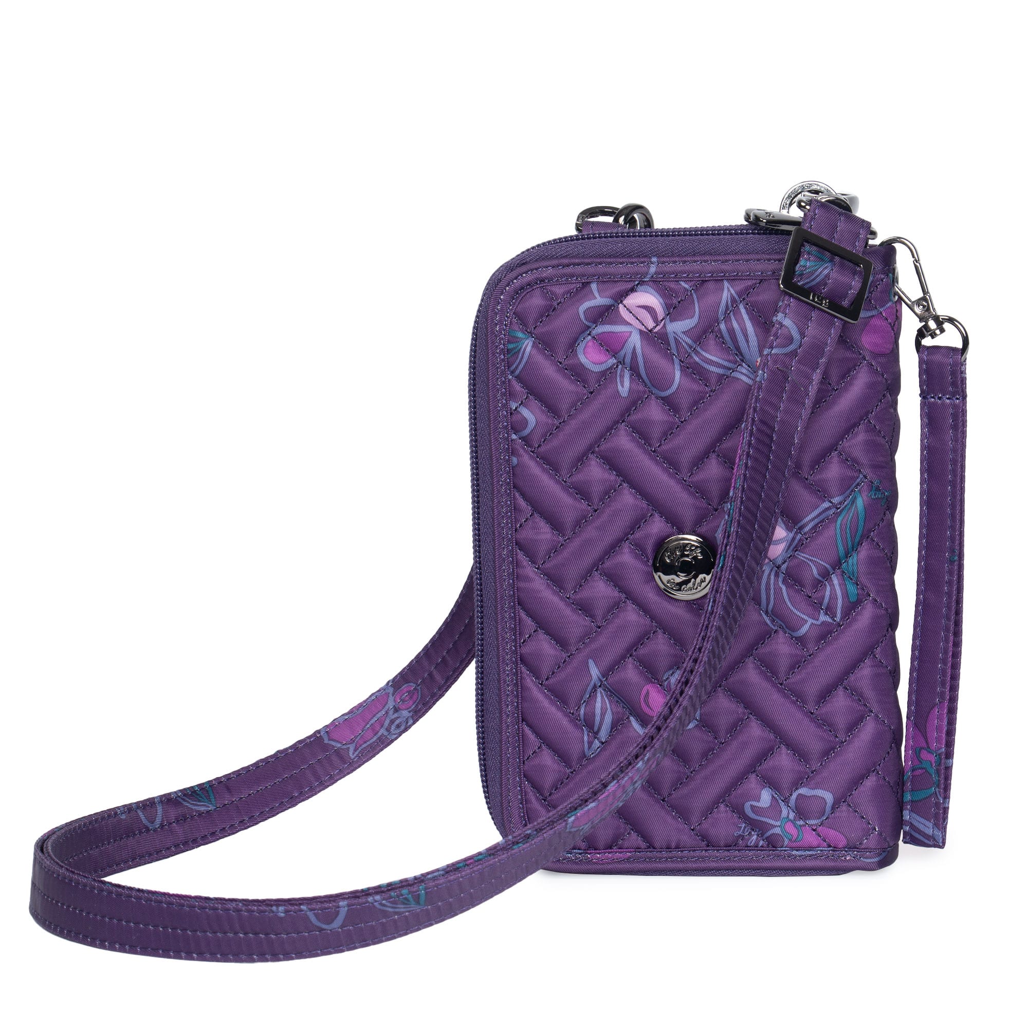 Quickstep Convertible Wallet - FLORET PURPLE - Quickstep_FloretPurple_01a