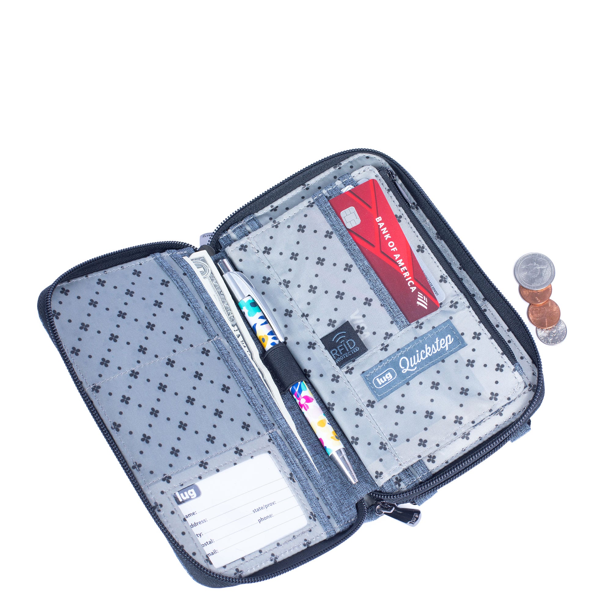 Quickstep Convertible Wallet - HEATHER GREY - Quickstep_HRGrey_05_1