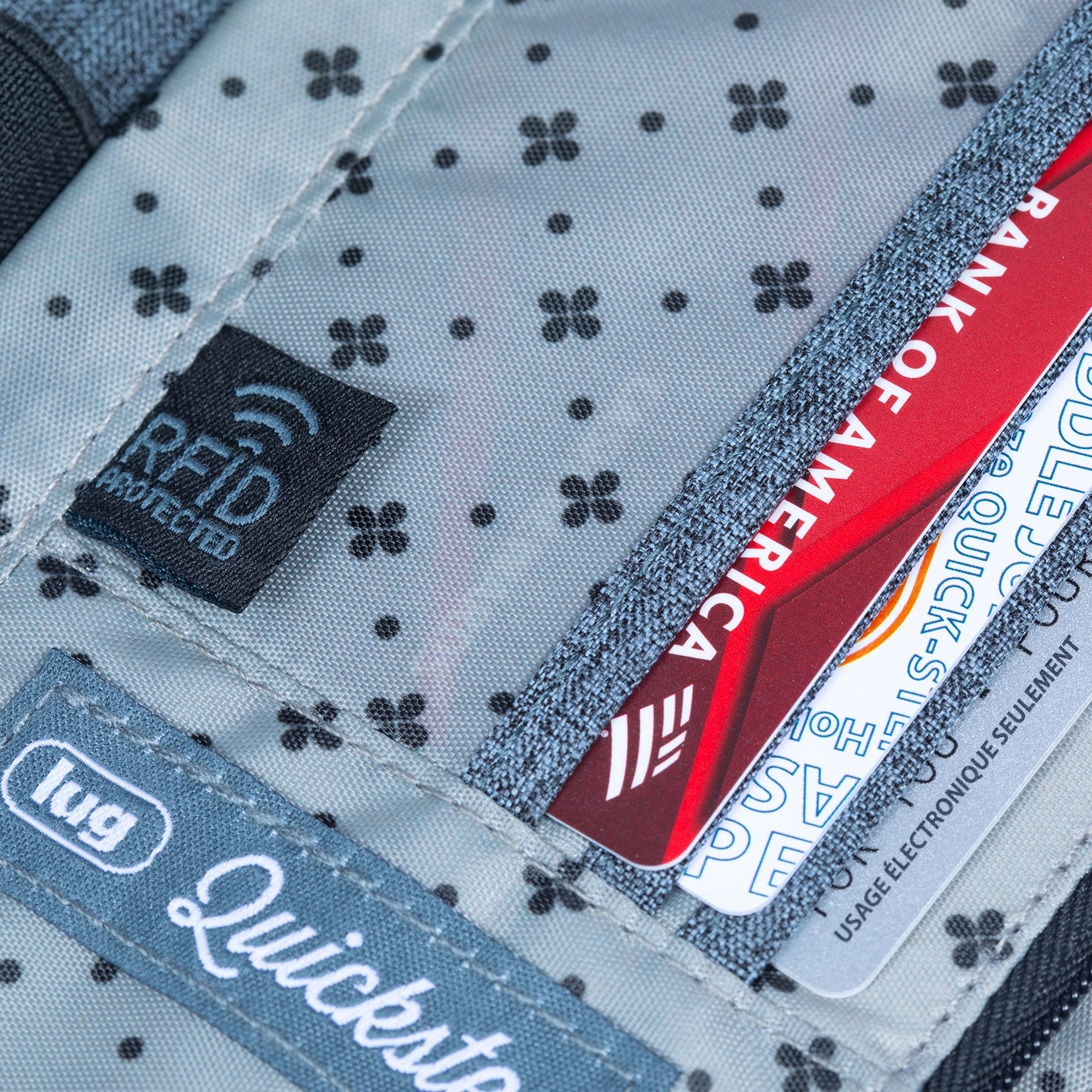 Quickstep Convertible Wallet - HEATHER GREY - Quickstep_HRGrey_05a