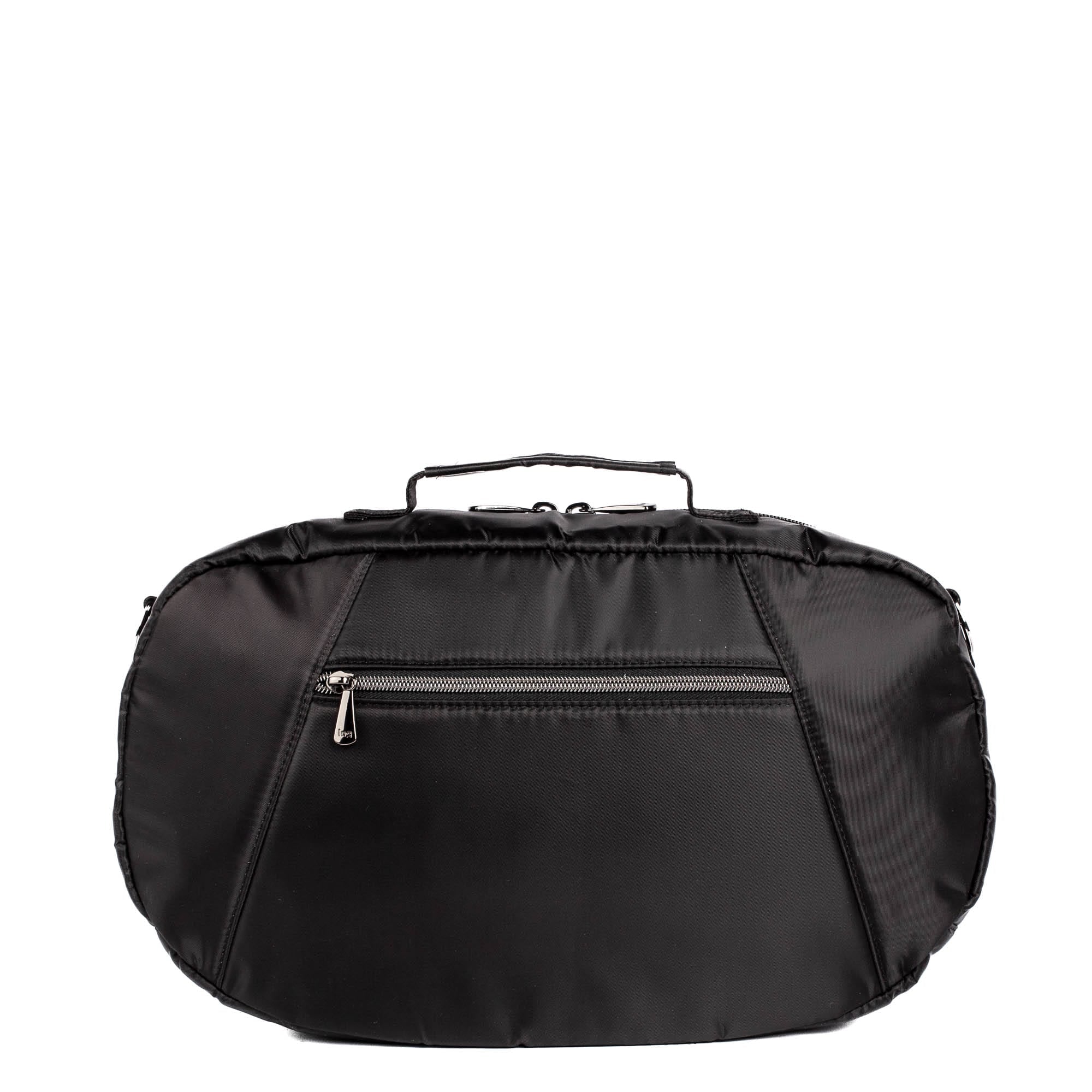 Railcar Crossbody Bag - BLACK ICEPOP STITCH - Railcar_BlackWithRainbow_04