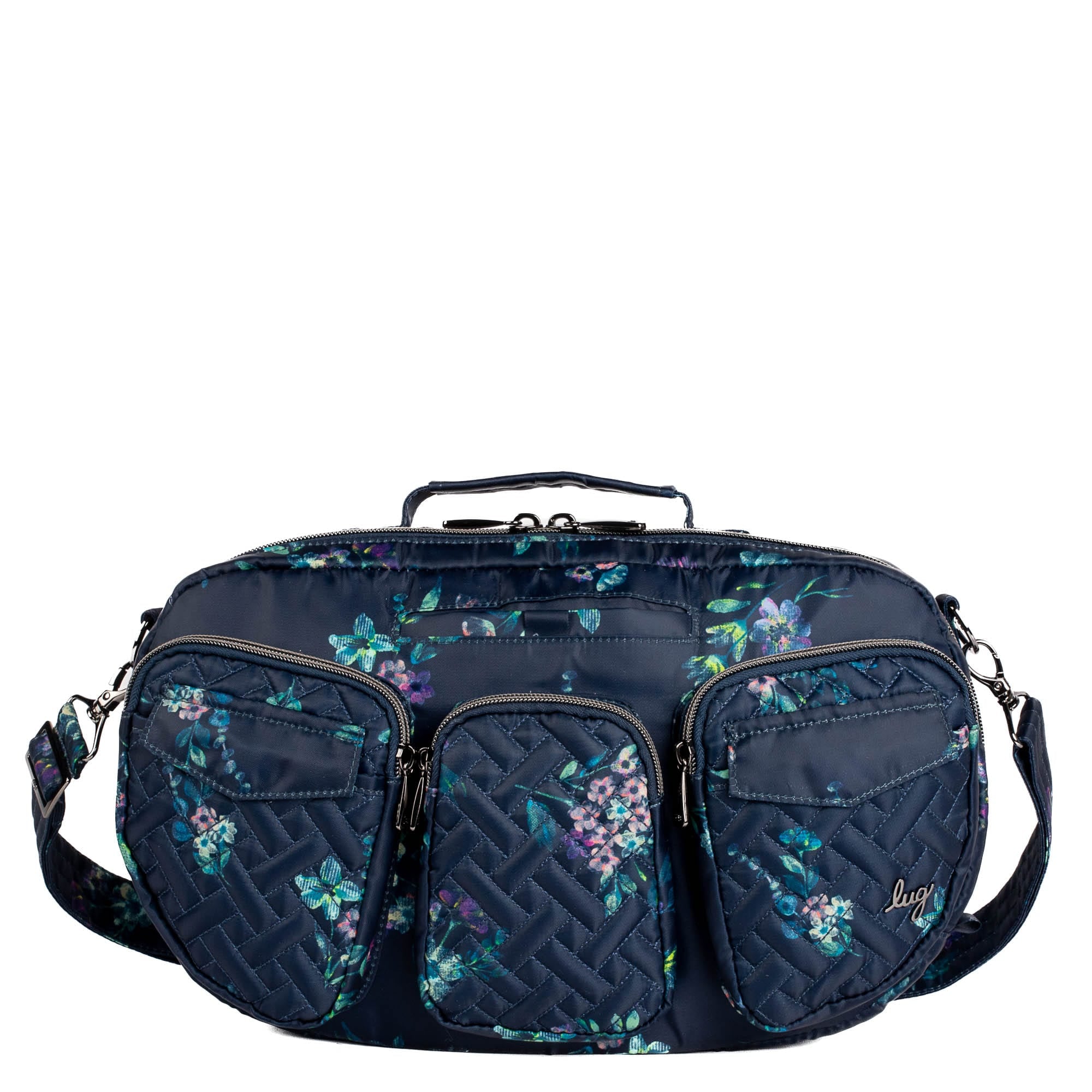 Railcar Crossbody Bag - BLACK ICEPOP STITCH - Railcar_BouquetNavy_01_a11340c4-d8c1-4212-a07a-e3fbc6348bbf