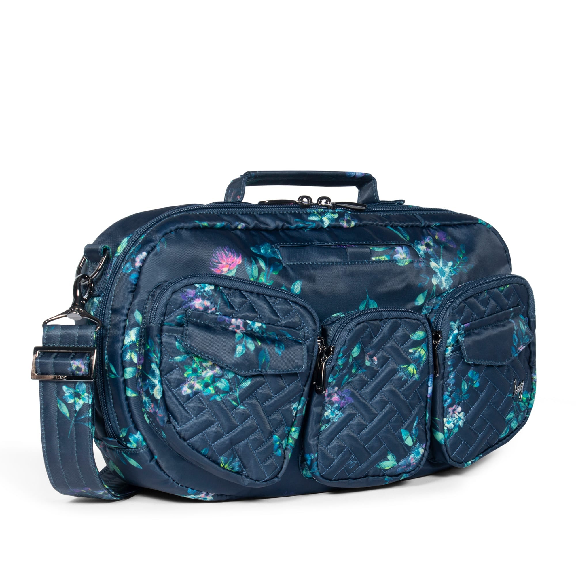 Railcar Crossbody Bag - BOUQUET NAVY - Railcar_BouquetNavy_02