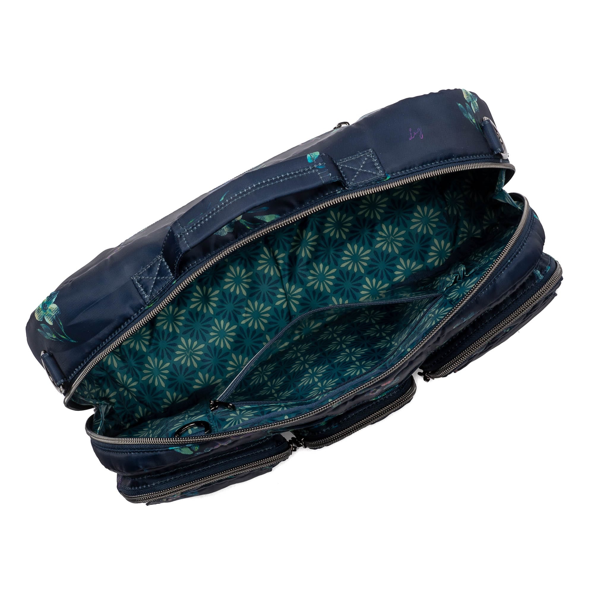 Railcar Crossbody Bag - BLACK ICEPOP STITCH - Railcar_BouquetNavy_05_8aeaf79c-1a26-49a1-b867-73bafecd9da9