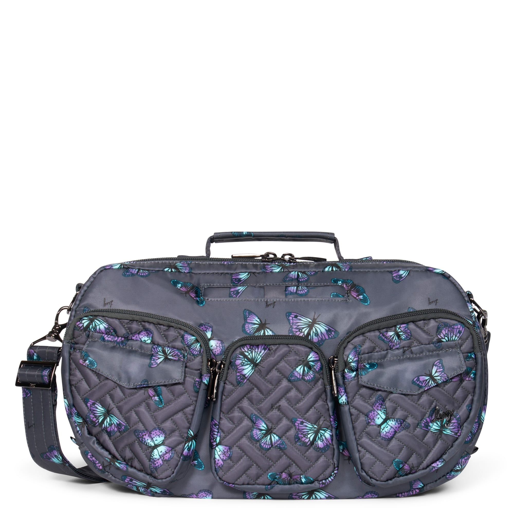 Railcar Crossbody Bag - BUTTERFLY GREY - Railcar_ButterfleyGrey_01