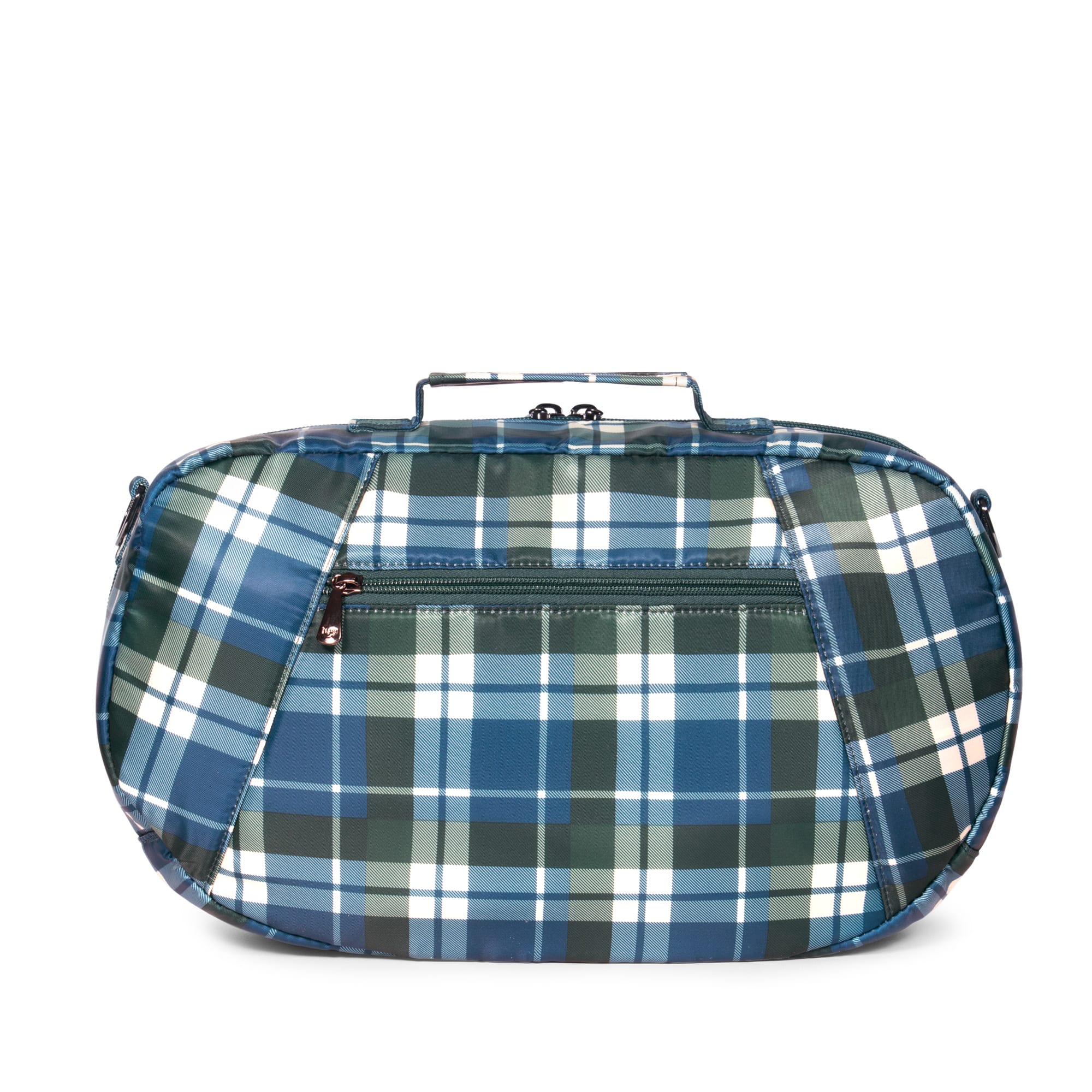 Railcar Crossbody Bag - FLANNEL PLAID NAVY - Railcar_FlannelPlaidNavy_04