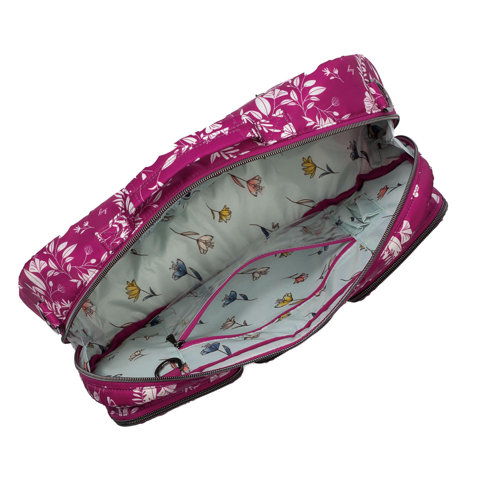 Railcar Crossbody Bag - FLOURISH BERRY - Railcar_FlourishBerry_05